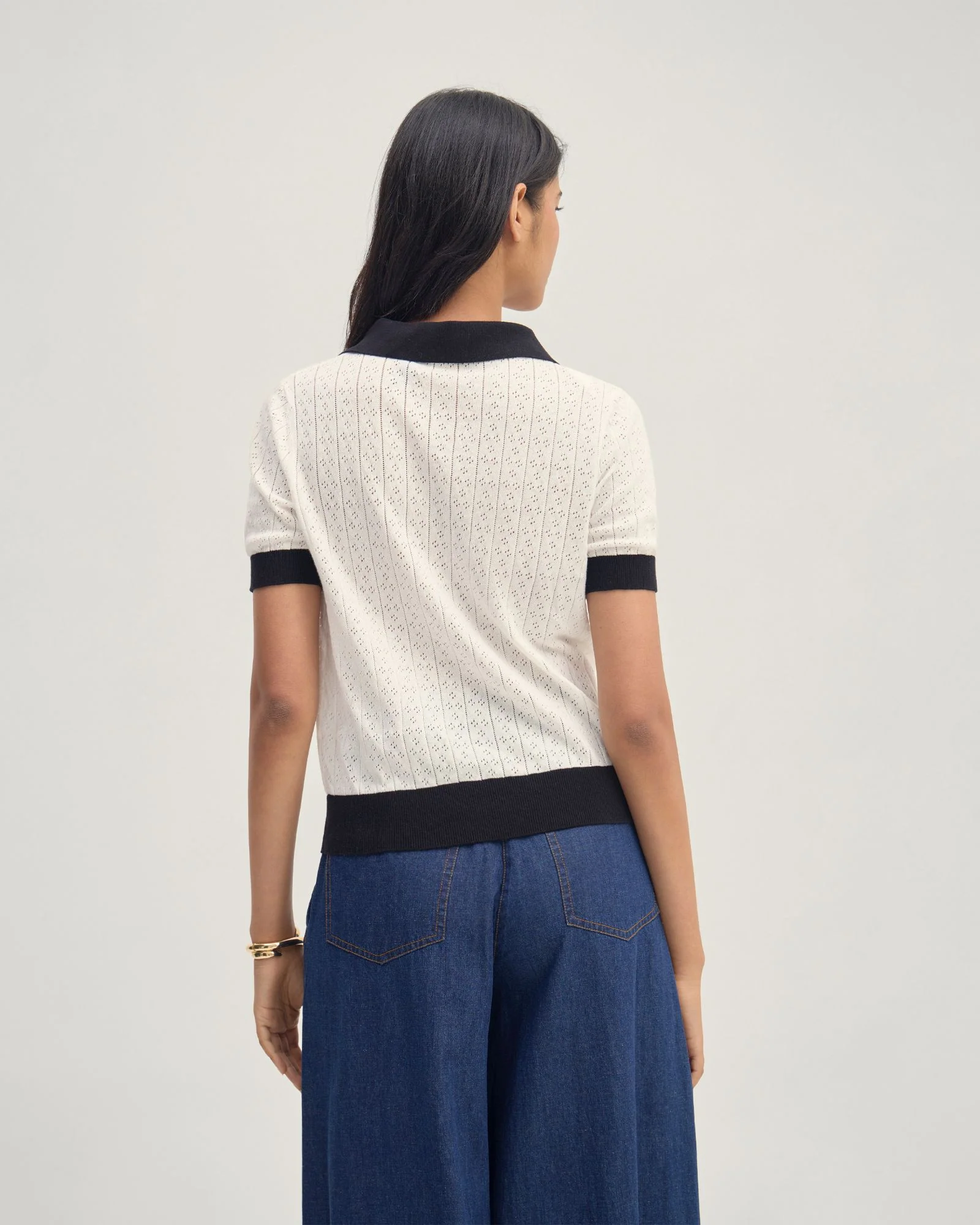 Aimee Pointelle Polo - Image 3