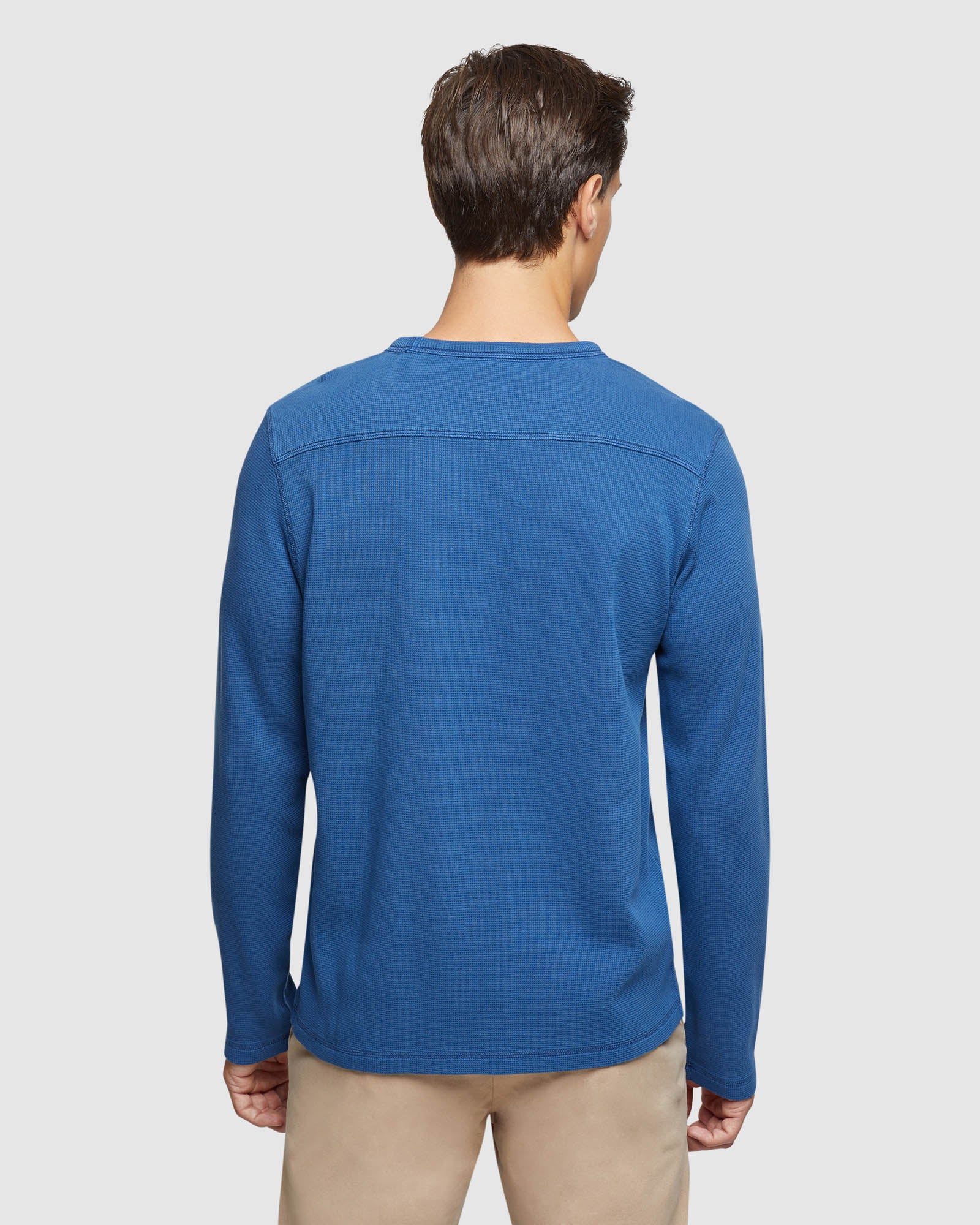 Albert Waffle Crew Neck Long Sleeve Tee - Image 9