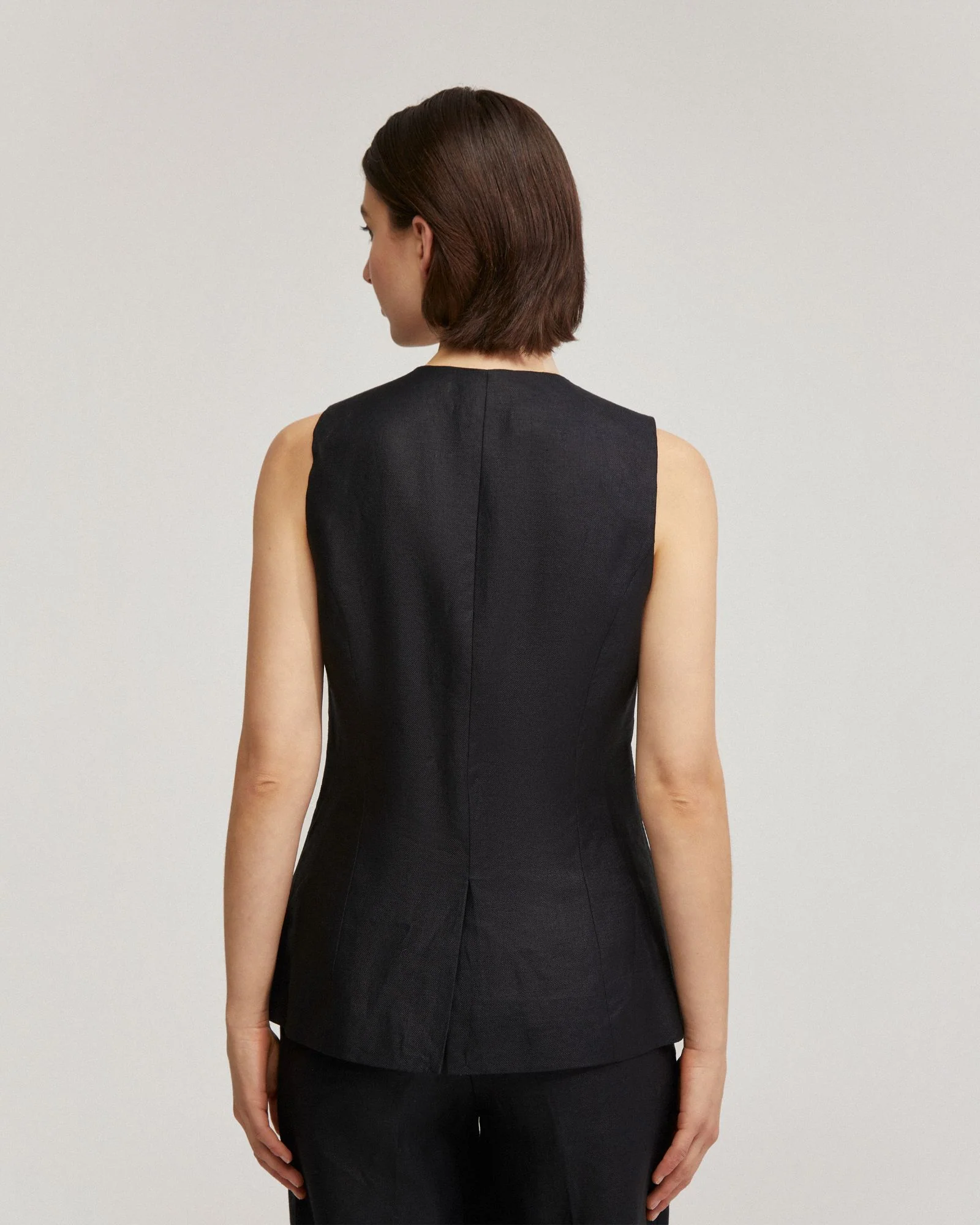 Alice Linen Waistcoat - Image 3