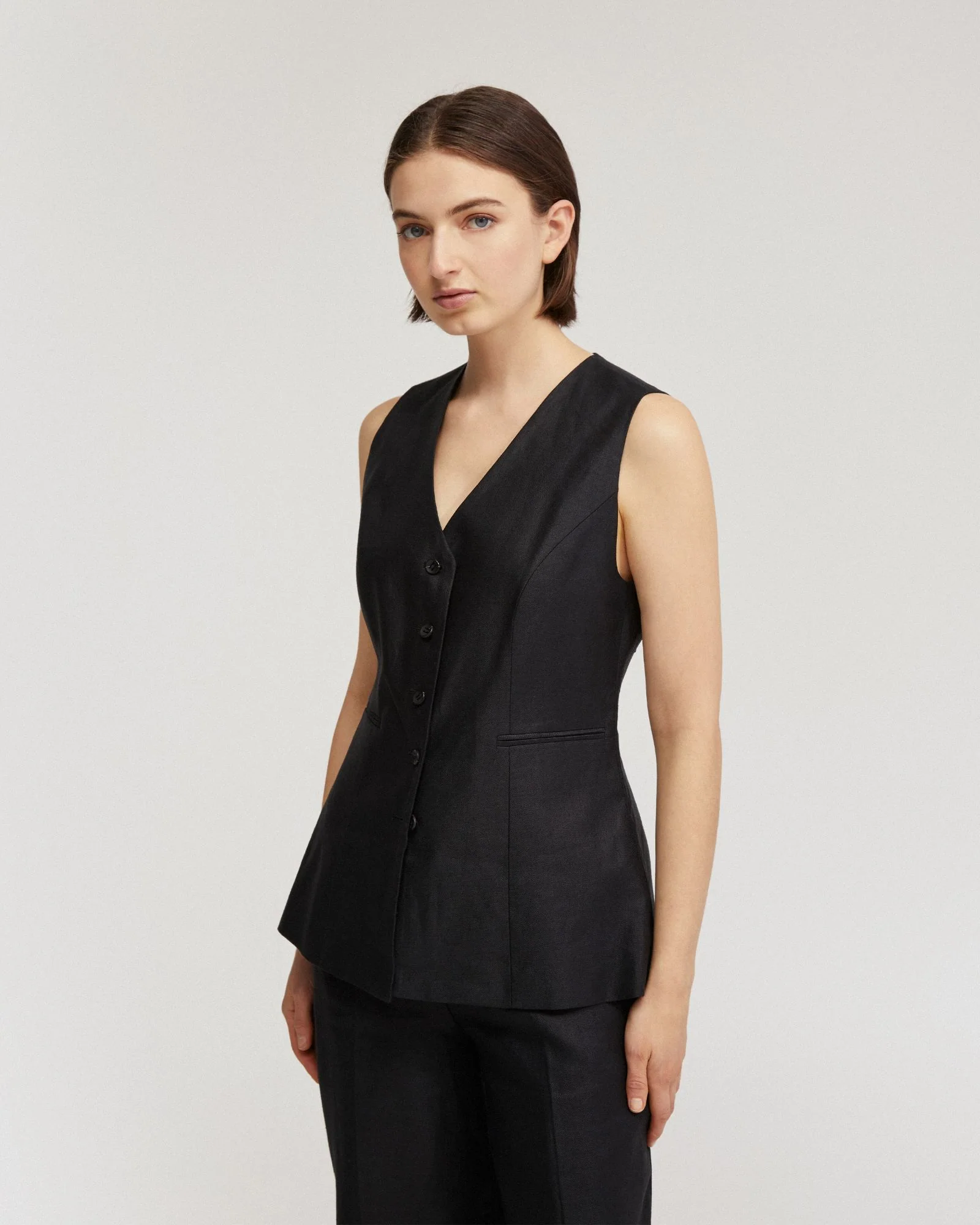 Alice Linen Waistcoat - Image 5