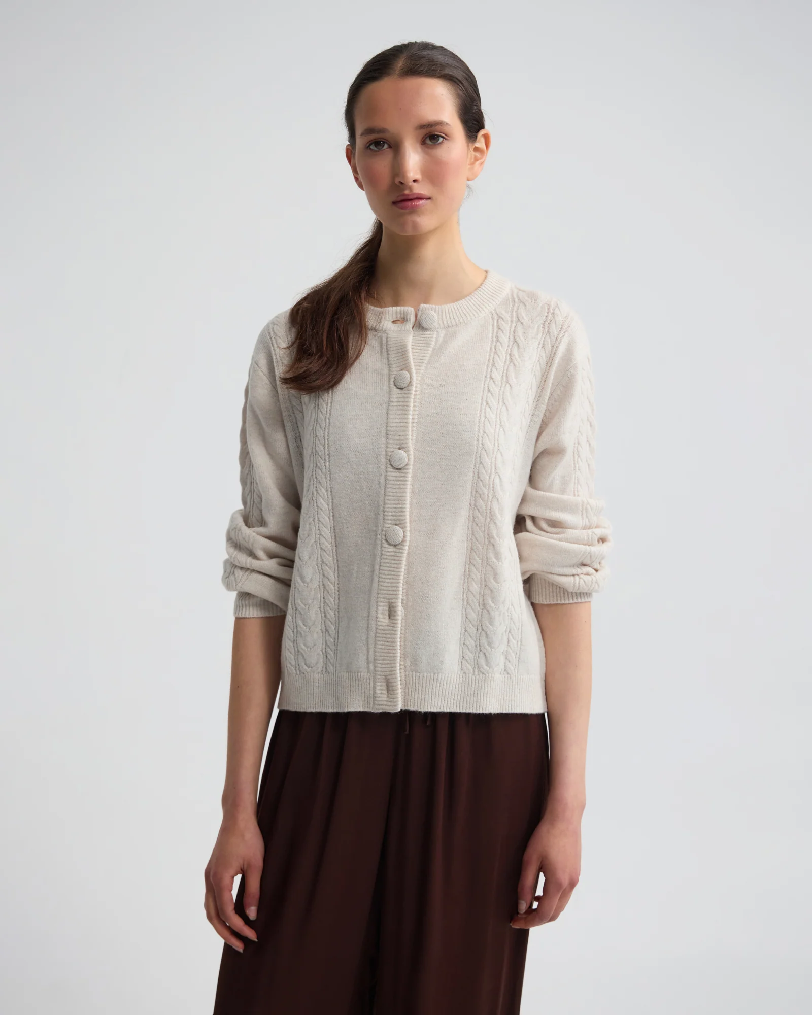 Amelia Cable Knit Cardigan - Image 5
