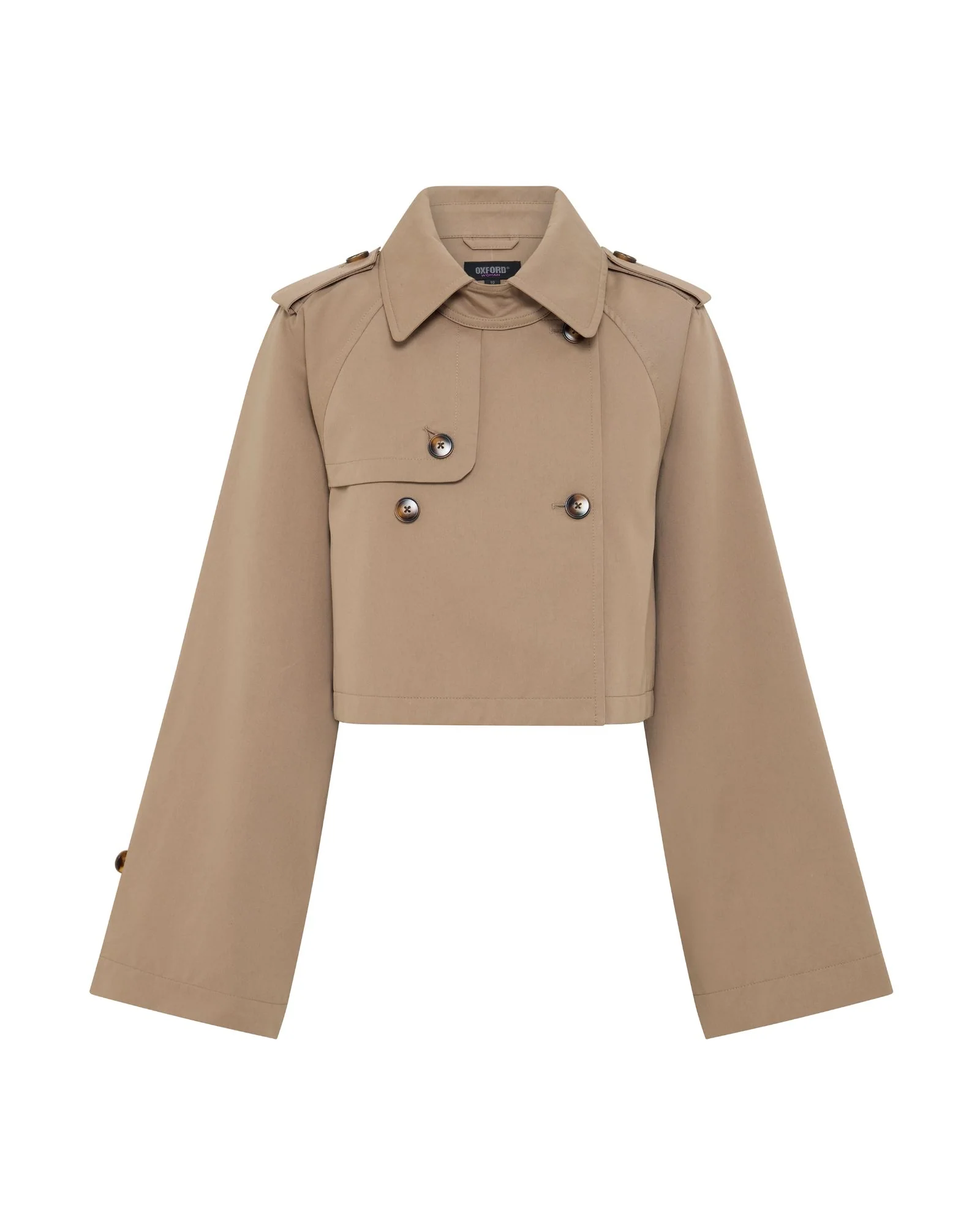 Annalise Crop Trench Jacket - Image 9