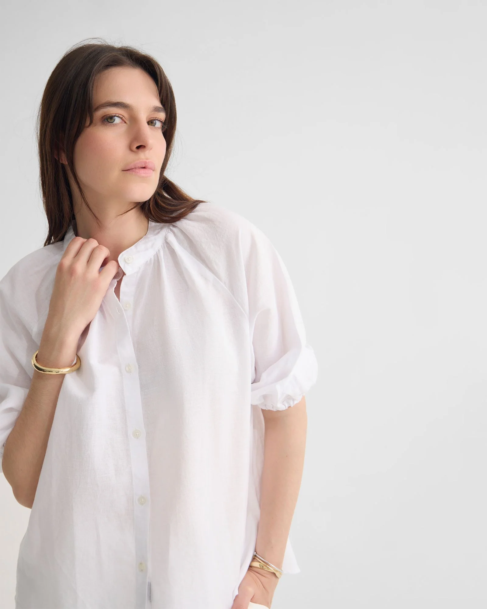 Annika Washed Linen Shirt - Image 11