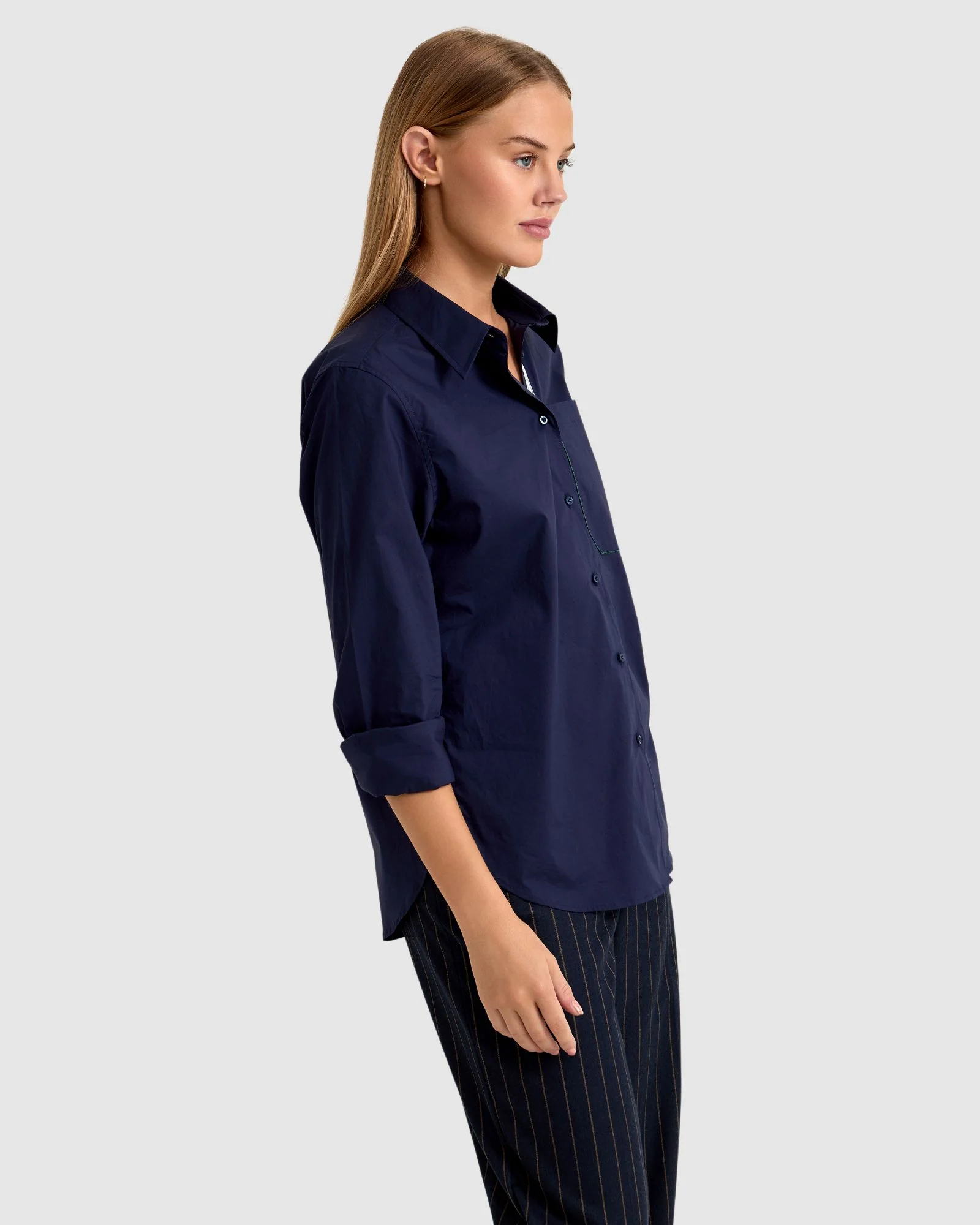 Ariel Tape Trim Cotton Shirt - Image 2