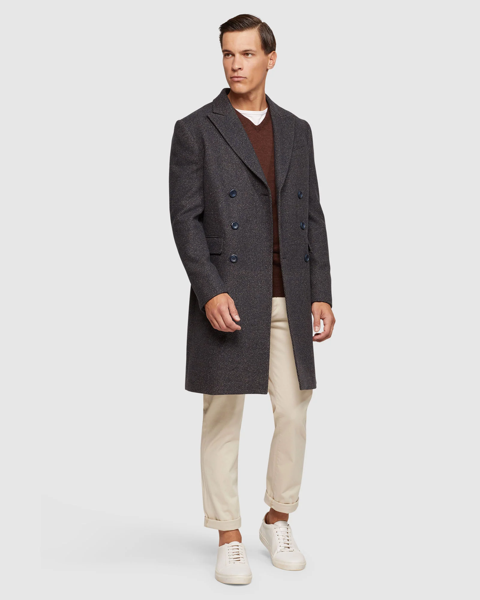 Atticus Wool Rich Twill Overcoat