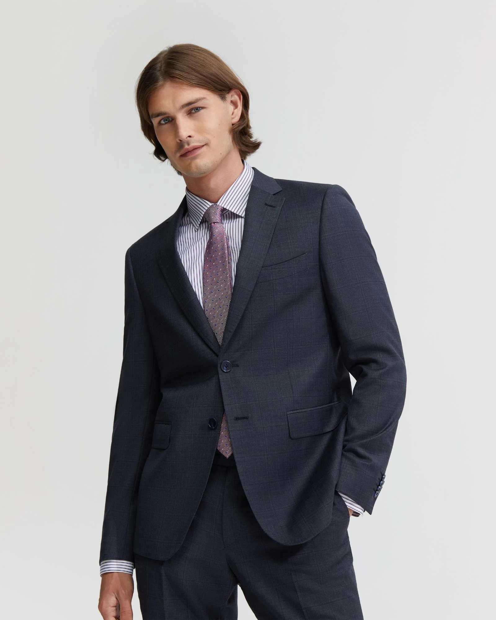 Auden Checked Wool Suit Jacket - Image 4