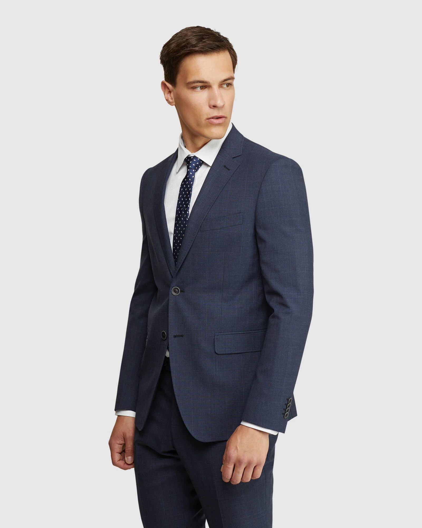Auden Wool Stretch Check Suit Jacket - Image 2