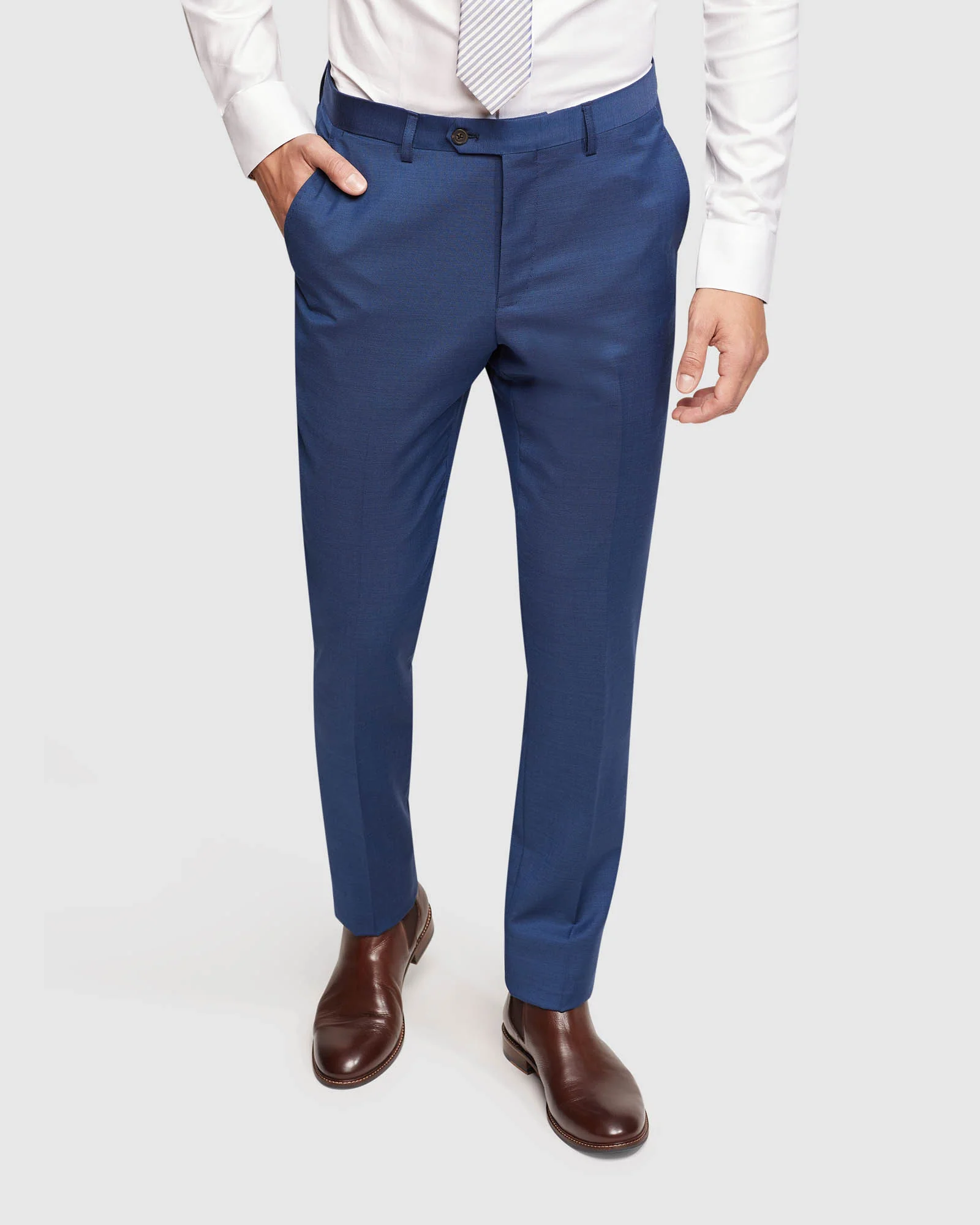 Byron Wool Suit Trousers - Image 4