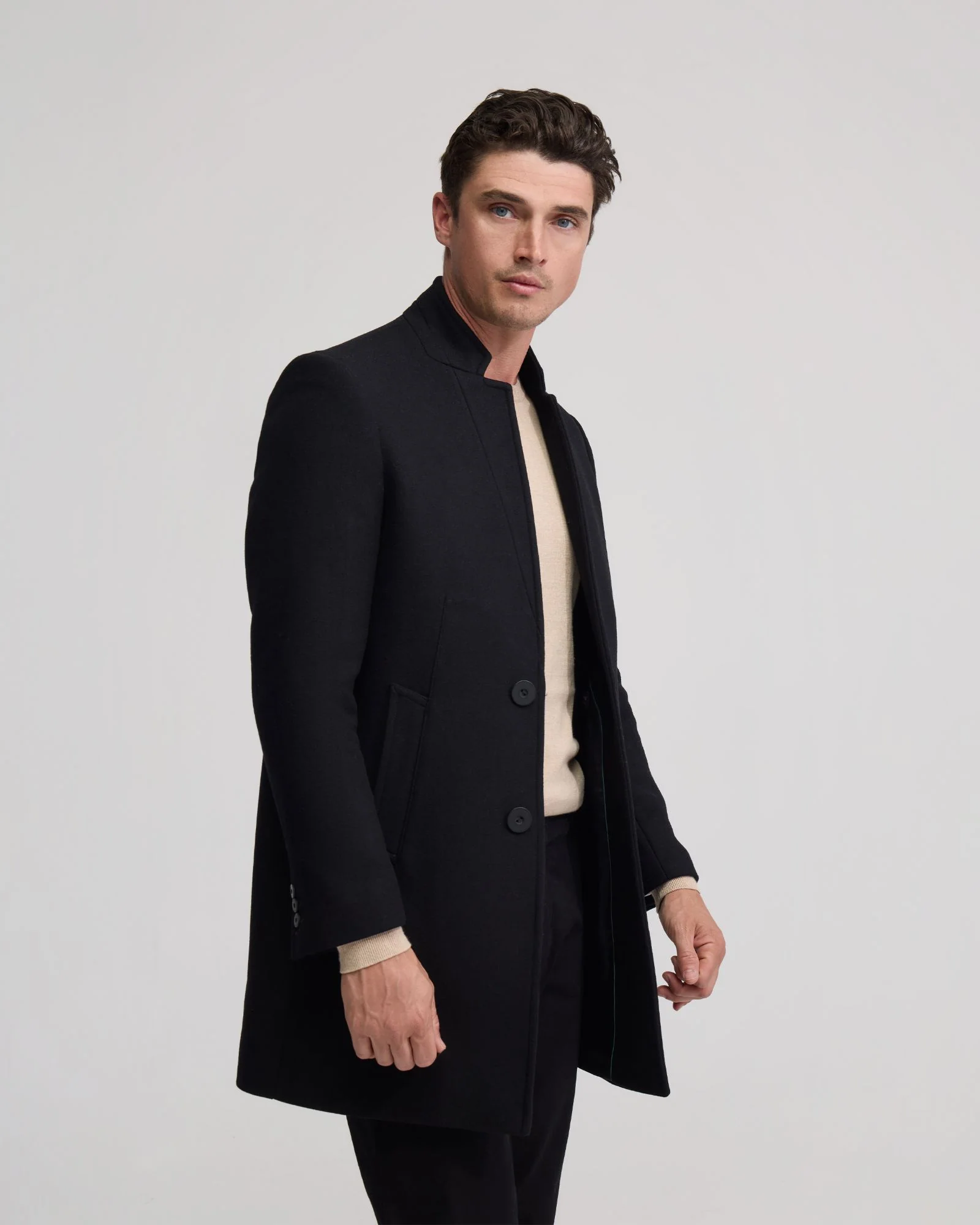 Austin Wool Rich Twill Coat - Image 2