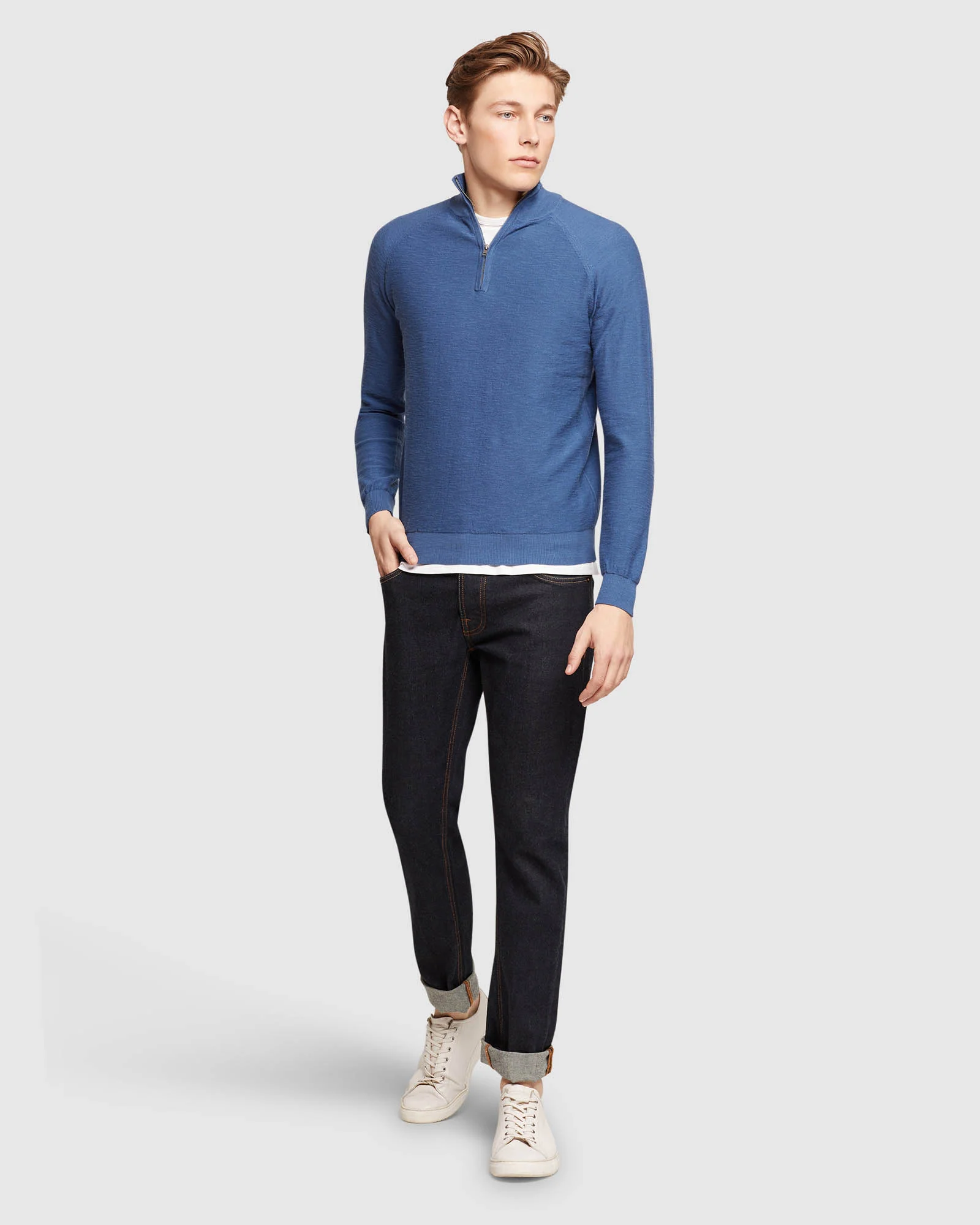 Bart Zip Neck Knit