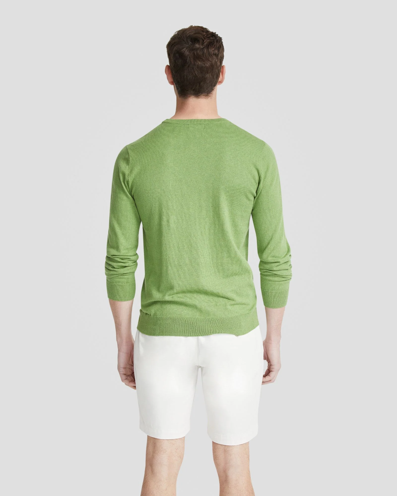 Basic Crew Neck Cashmere Blend Top - Image 15