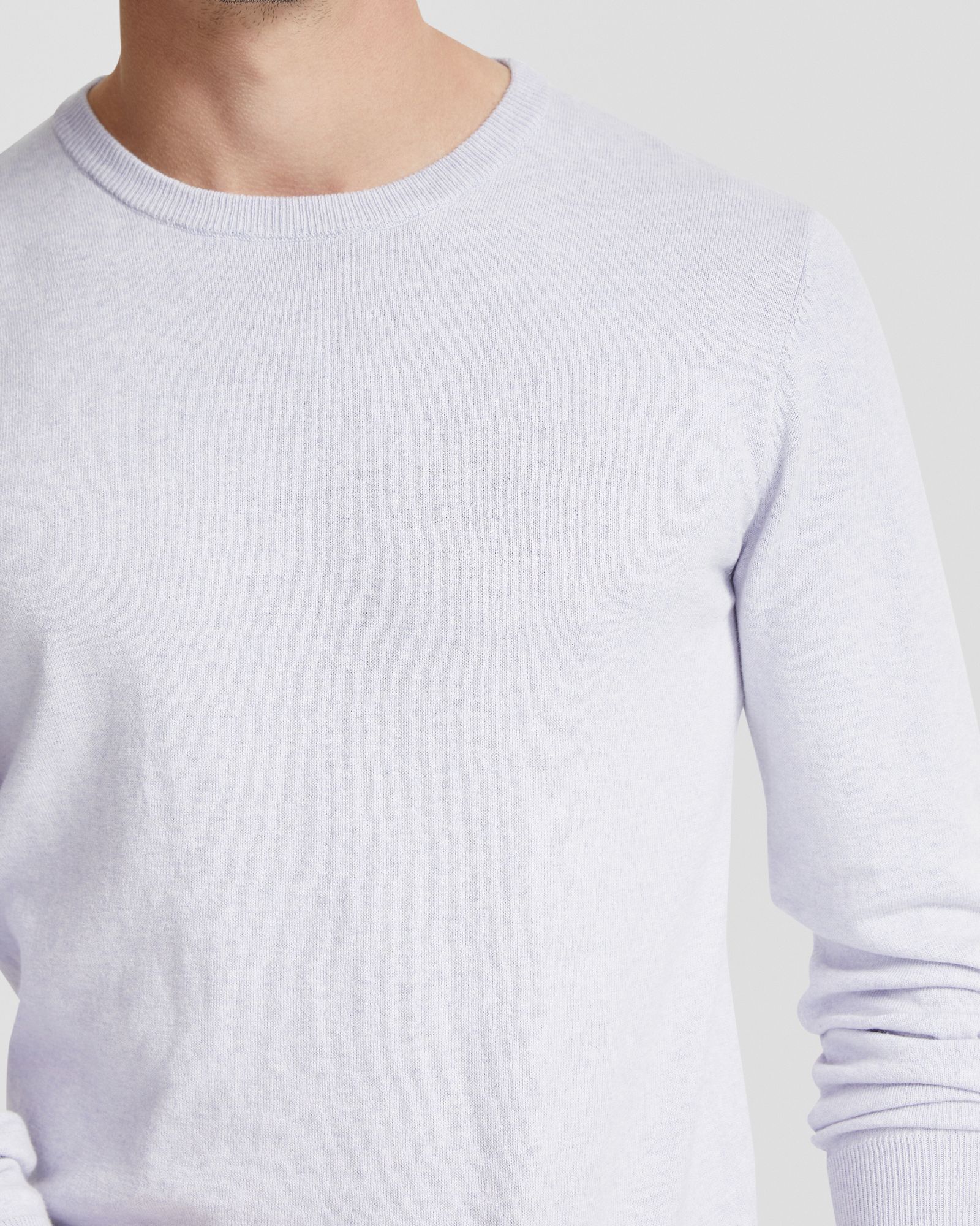 Basic Crew Neck Cashmere Blend Top - Image 24