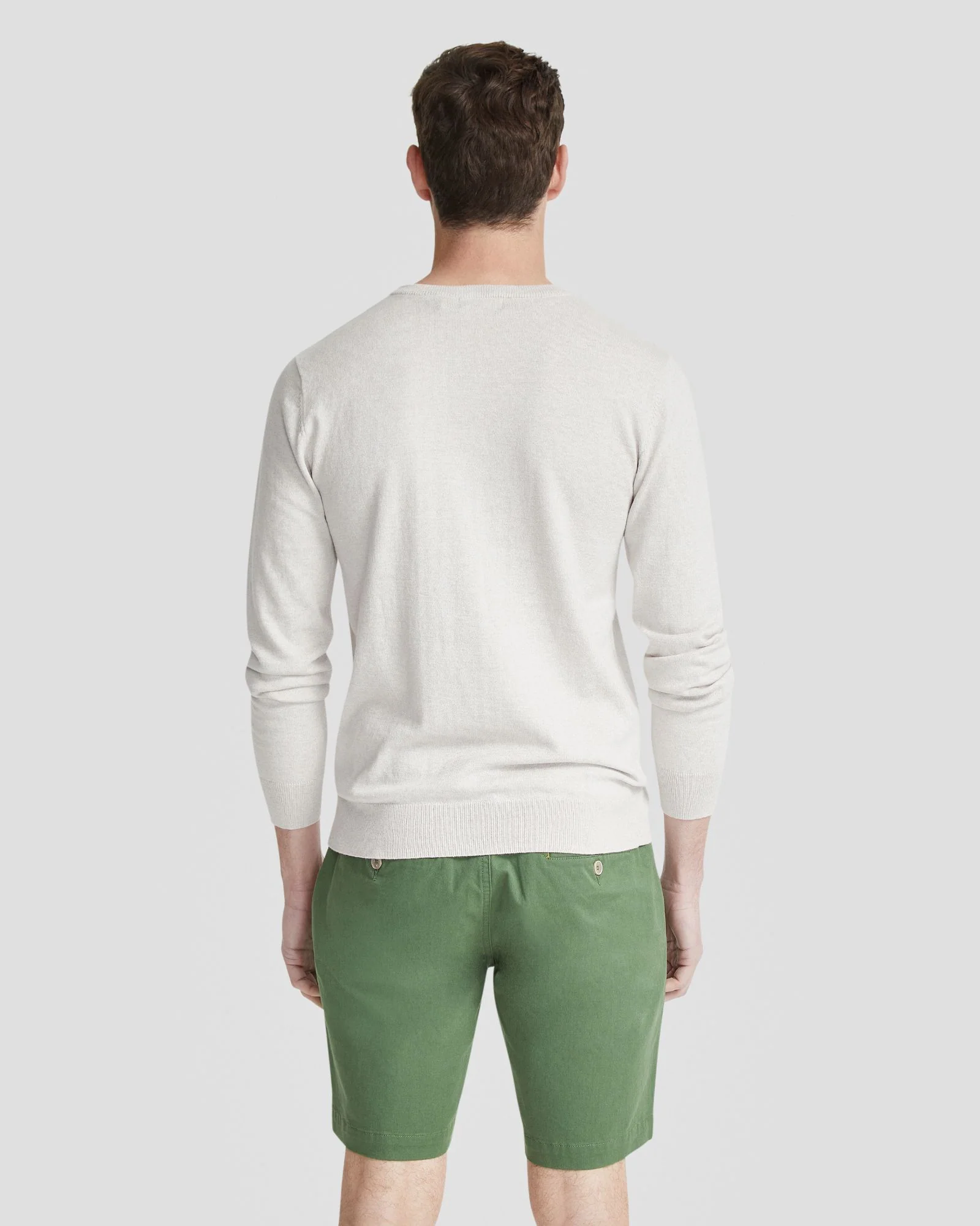 Basic Crew Neck Cashmere Blend Top - Image 27
