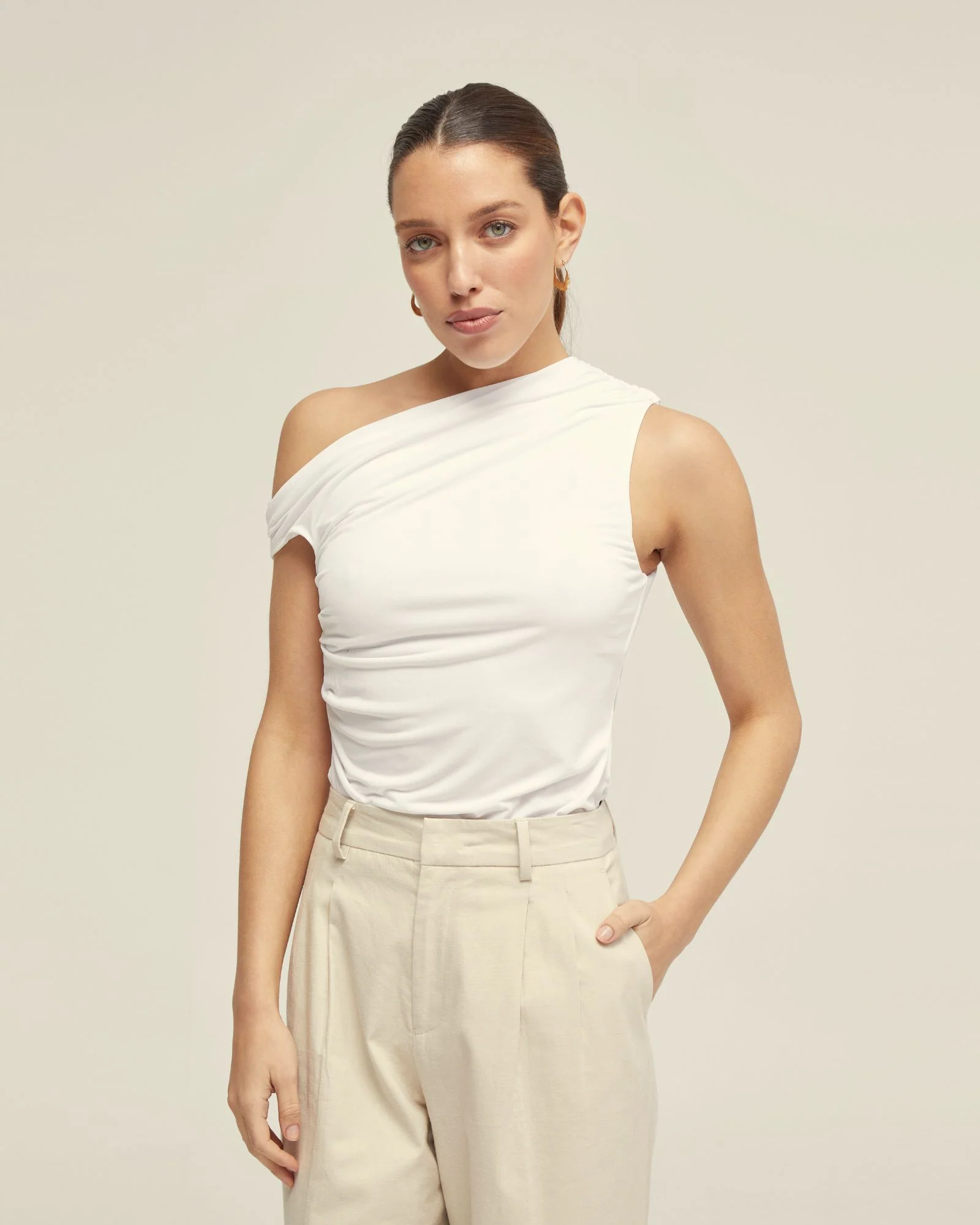 Becca Half Lined Jersey Top - Image 7