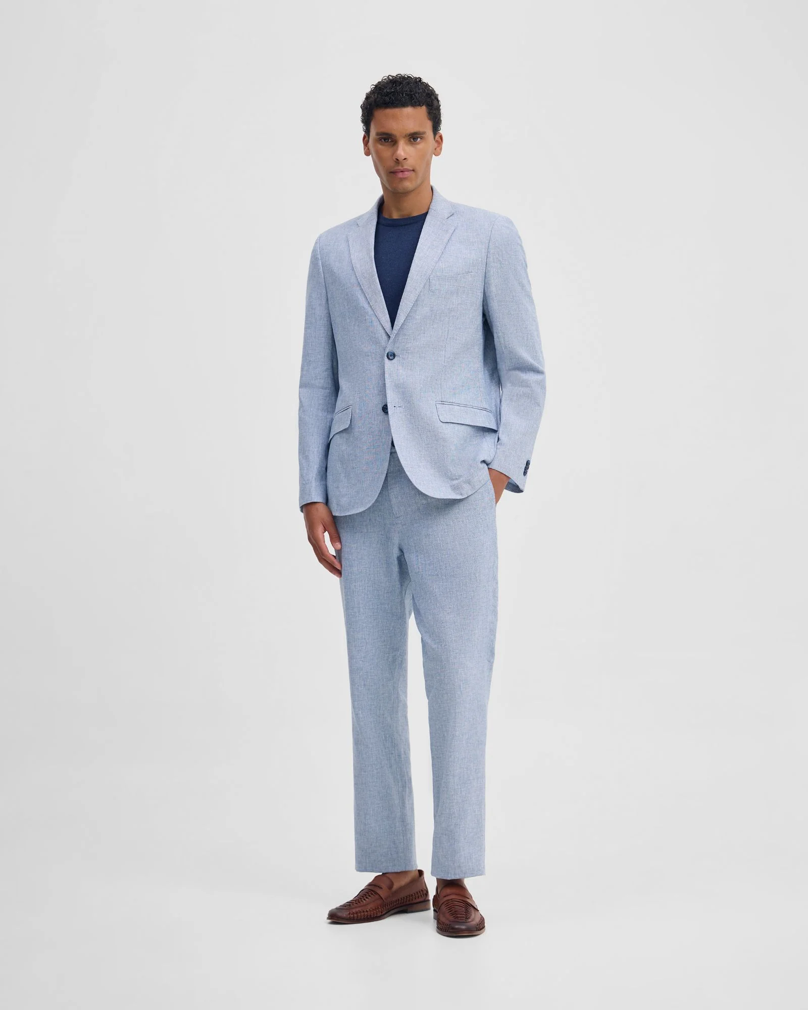 Benjamin Linen Blend Relax Trousers - Image 6