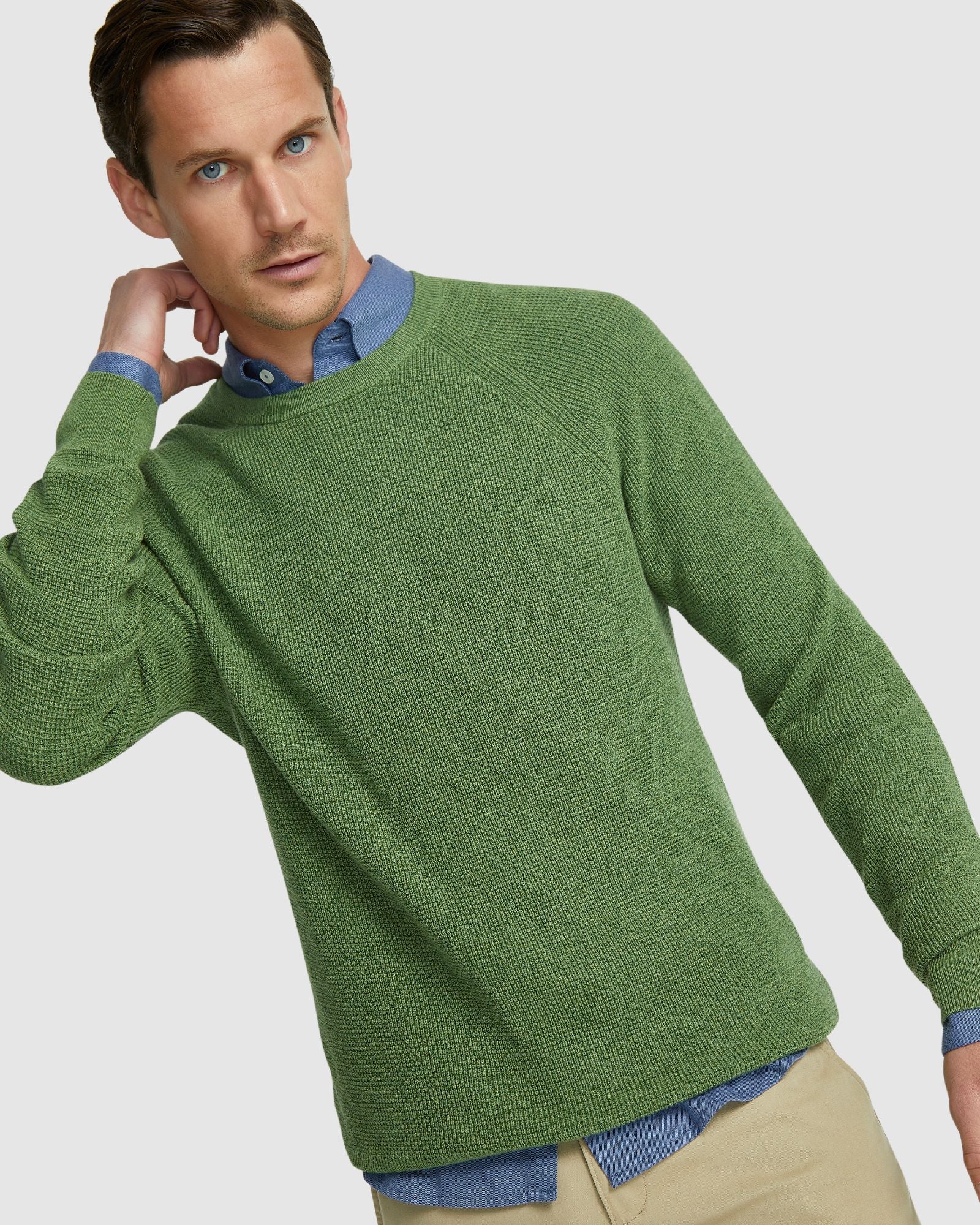 Billy Waffle Cotton Cashmere Knit - Image 4