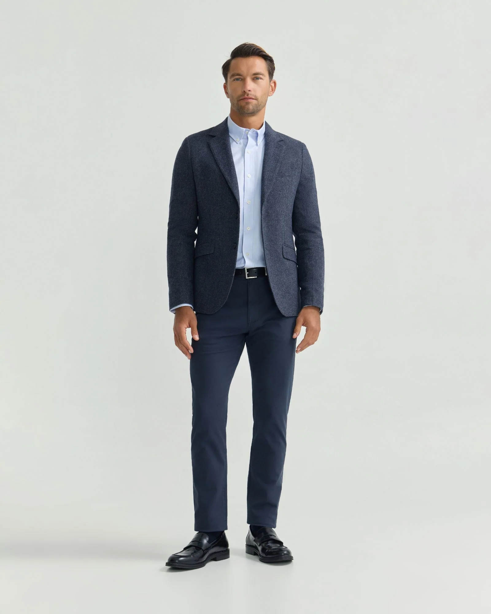 Blake Herringbone Wool Blazer - Image 12