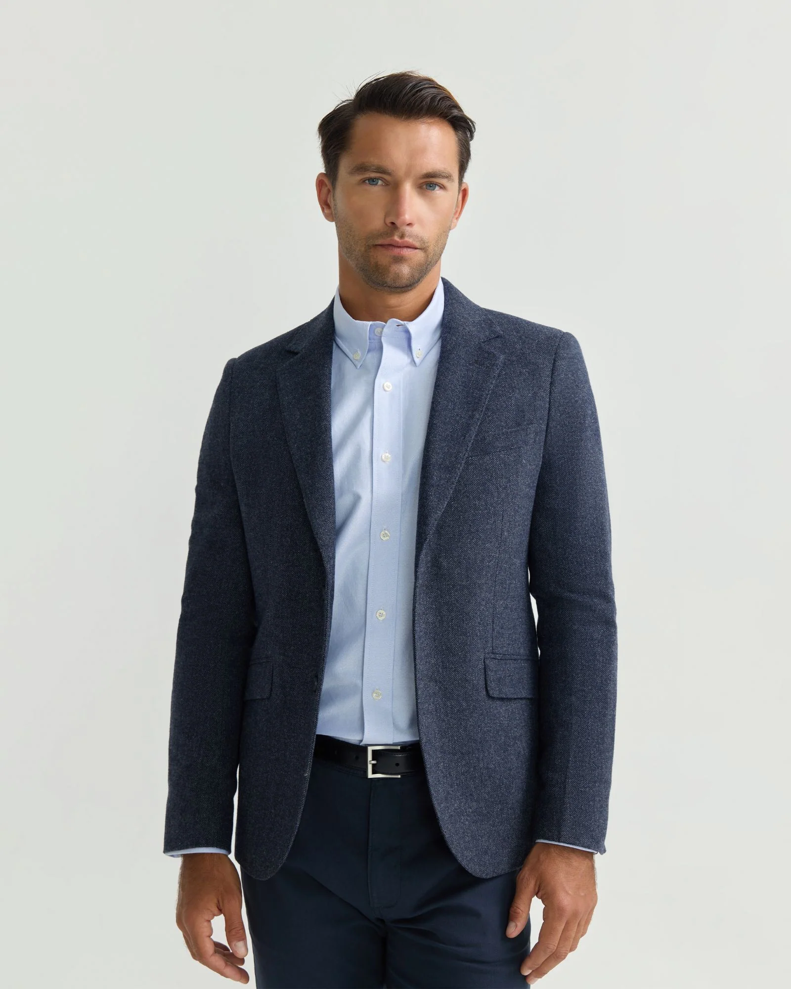 Blake Herringbone Wool Blazer - Image 16