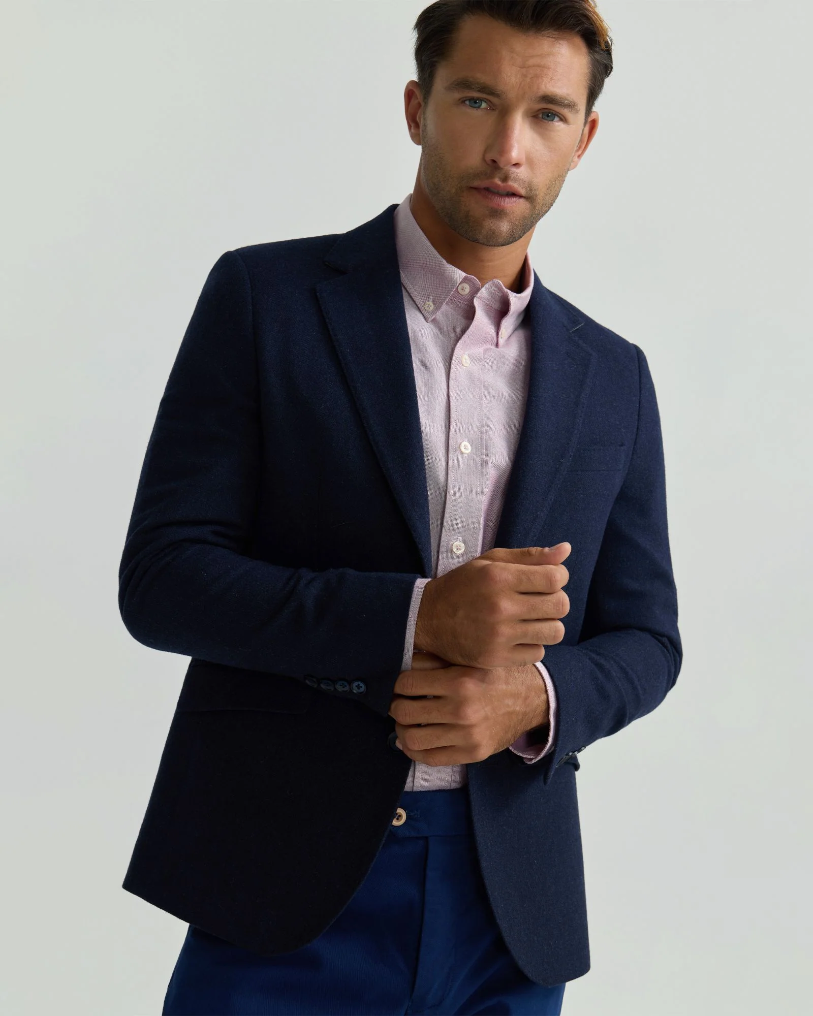 Blake Herringbone Wool Blazer - Image 4