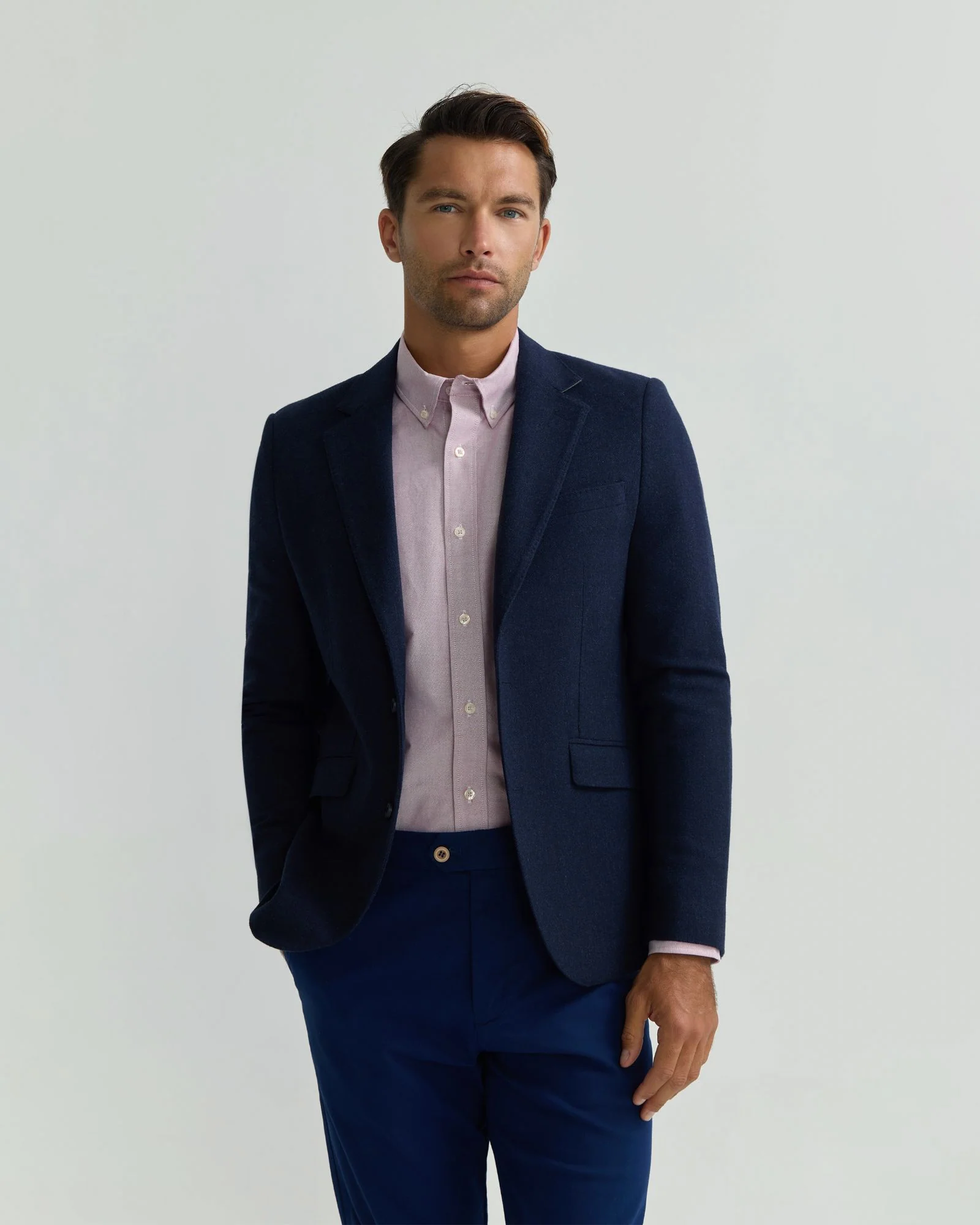 Blake Herringbone Wool Blazer - Image 5