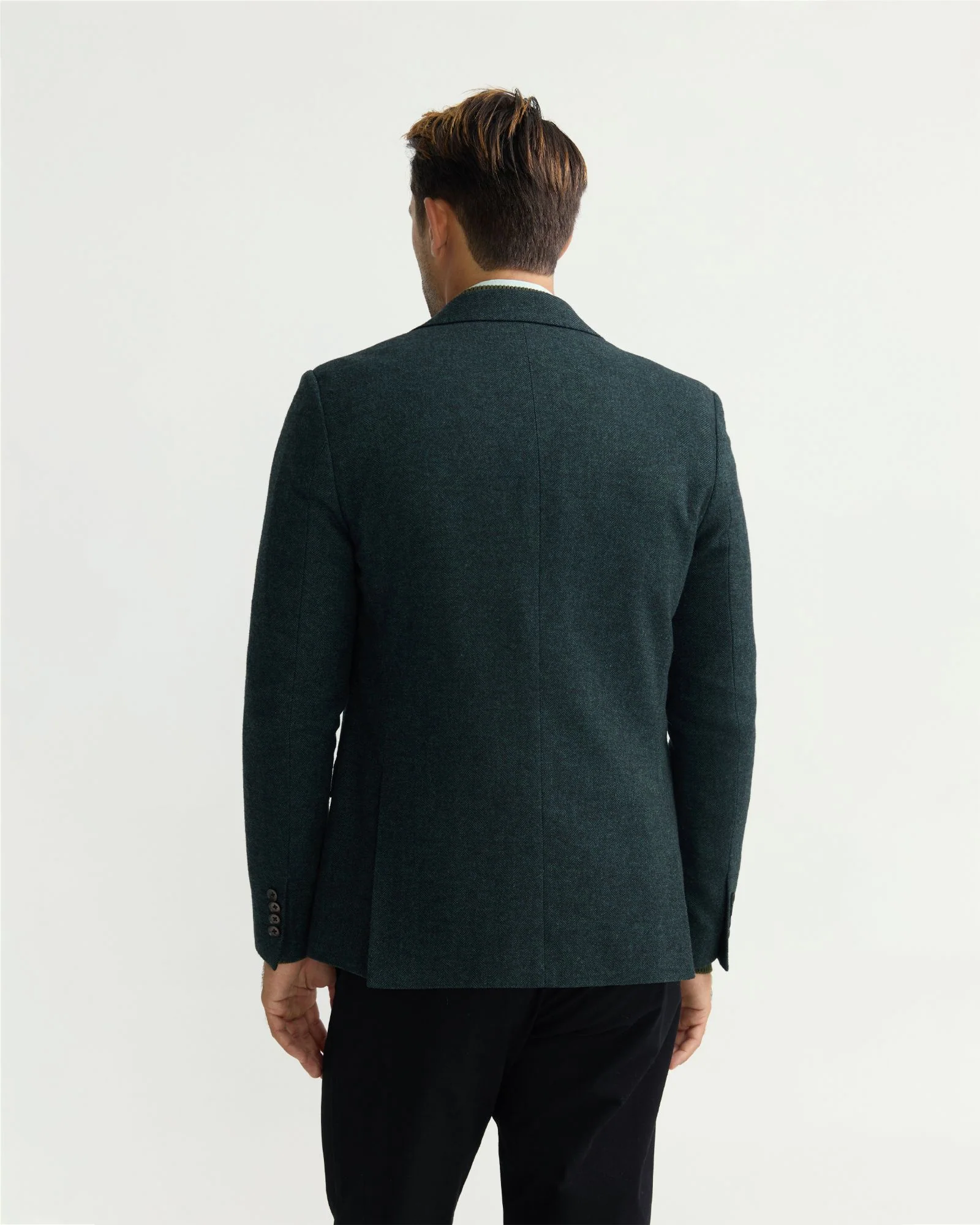 Blake Herringbone Wool Blazer - Image 8