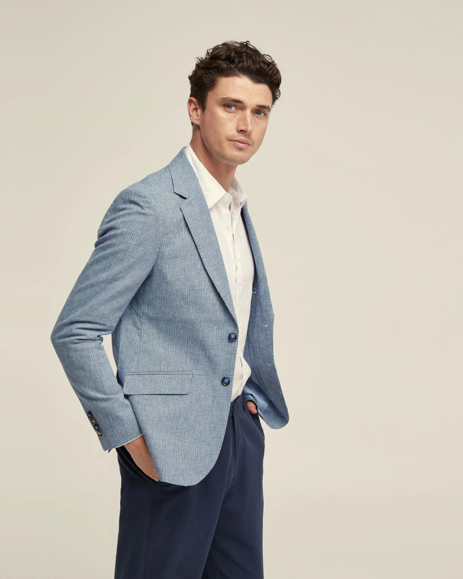 Blake Linen Blend Blazer - Image 4