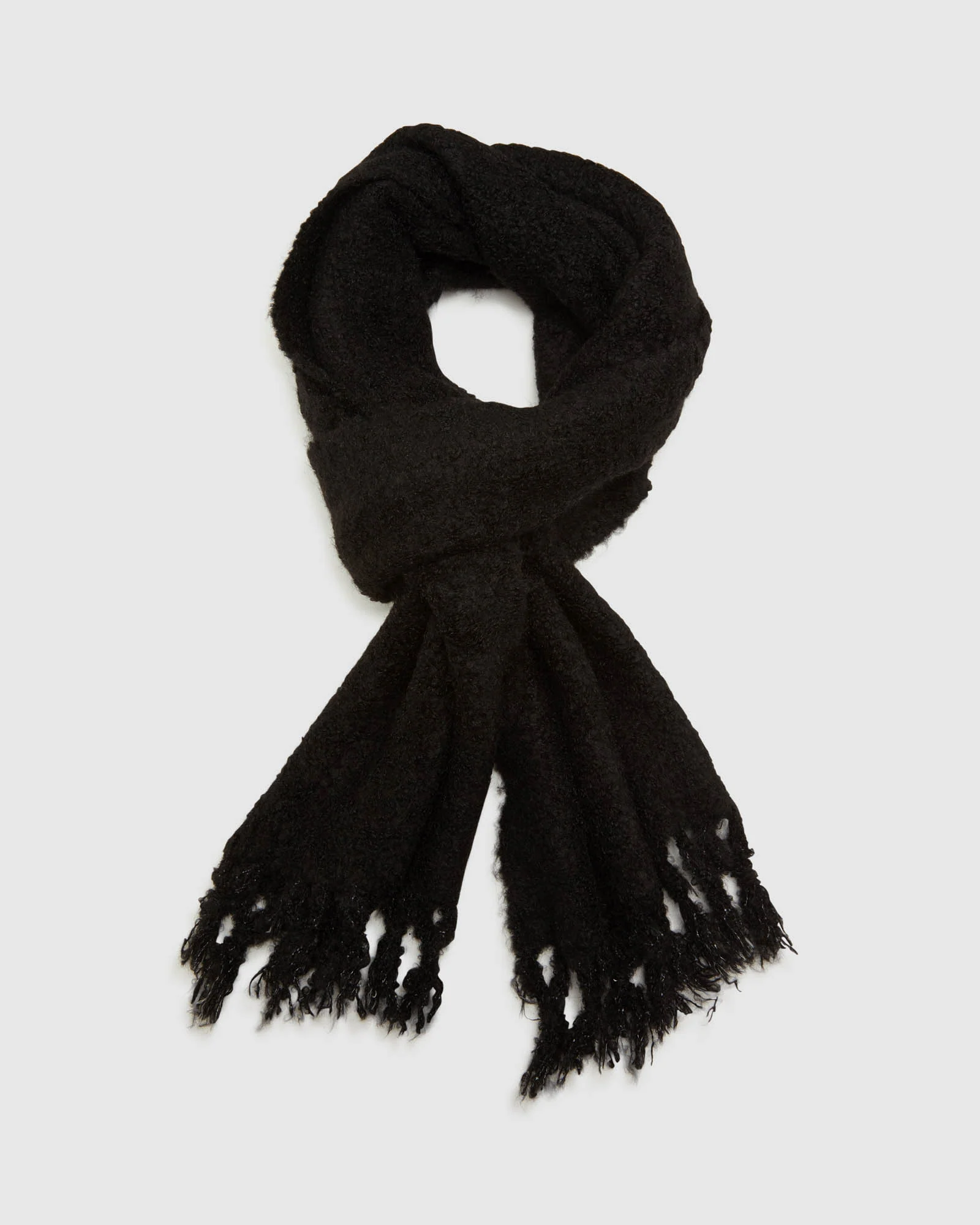 Bree Boucle Knit Scarf