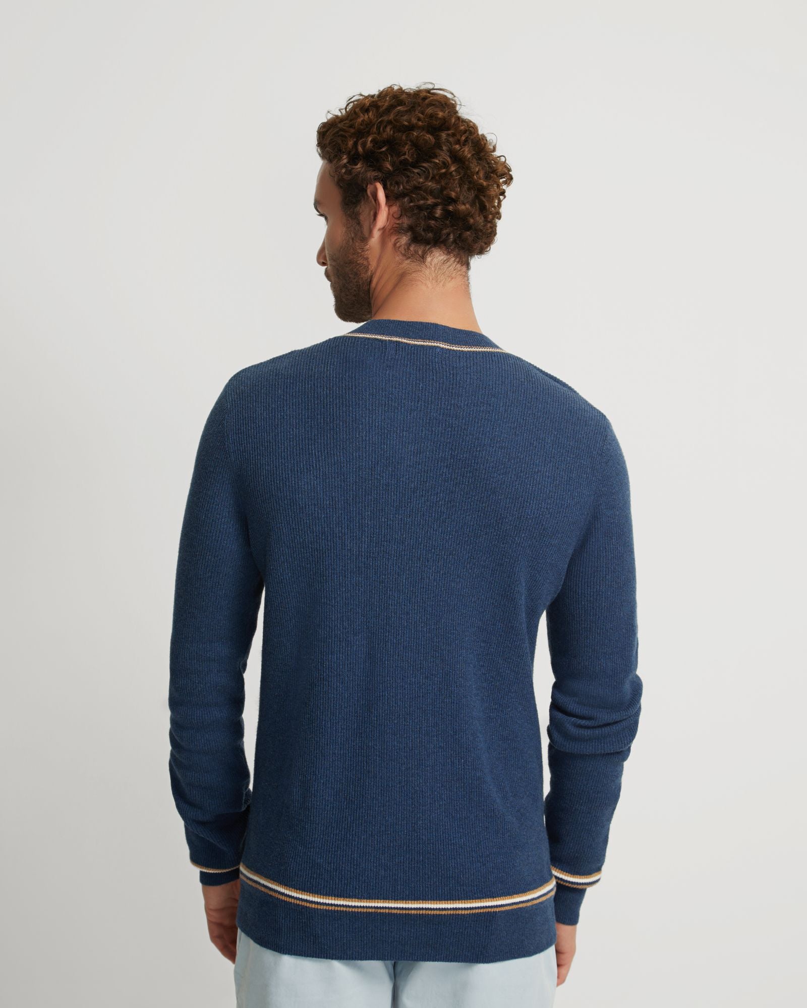 Bruno Cashmere Blend V-Neck Top - Image 3