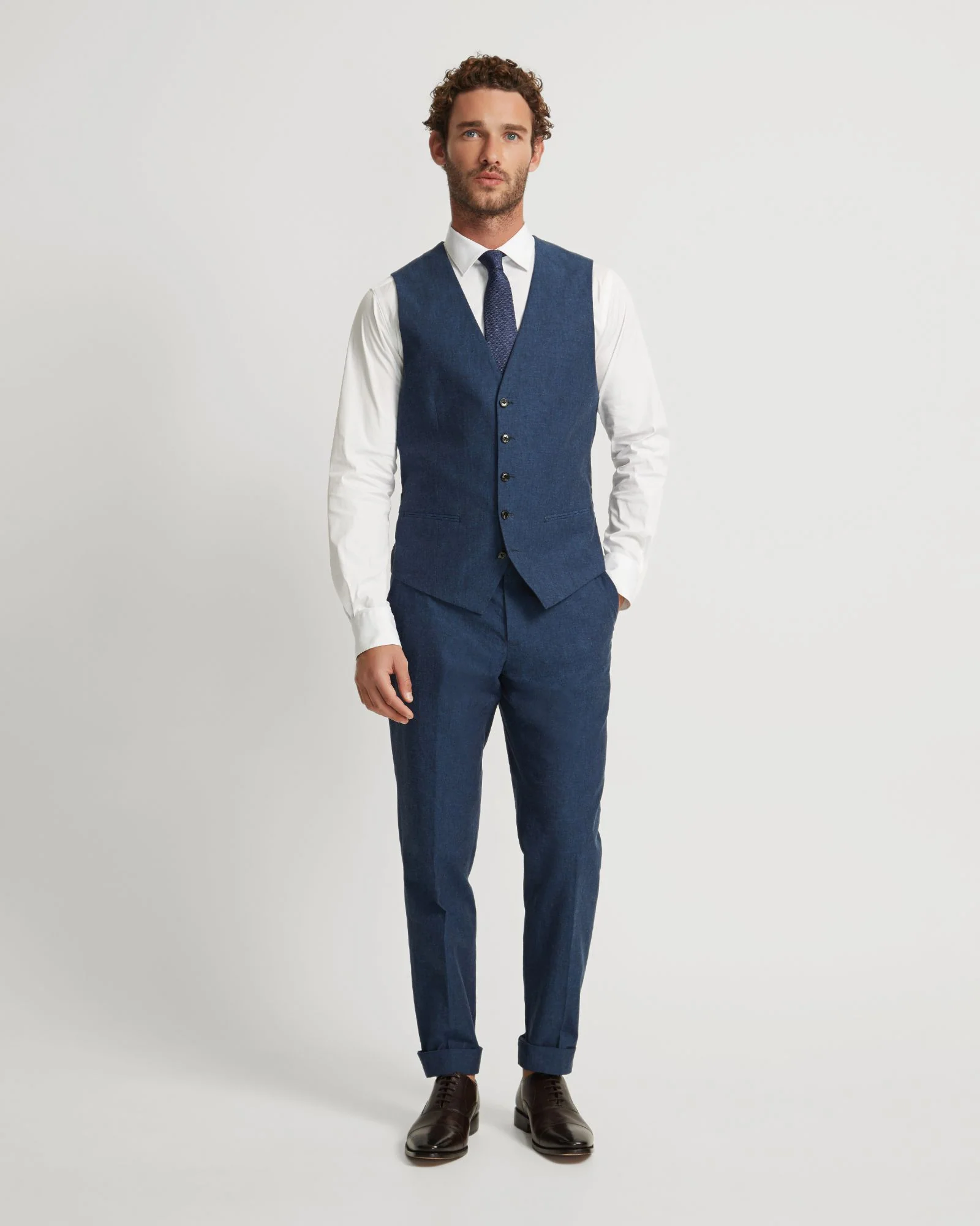Butterworth Linen Blend Waistcoat