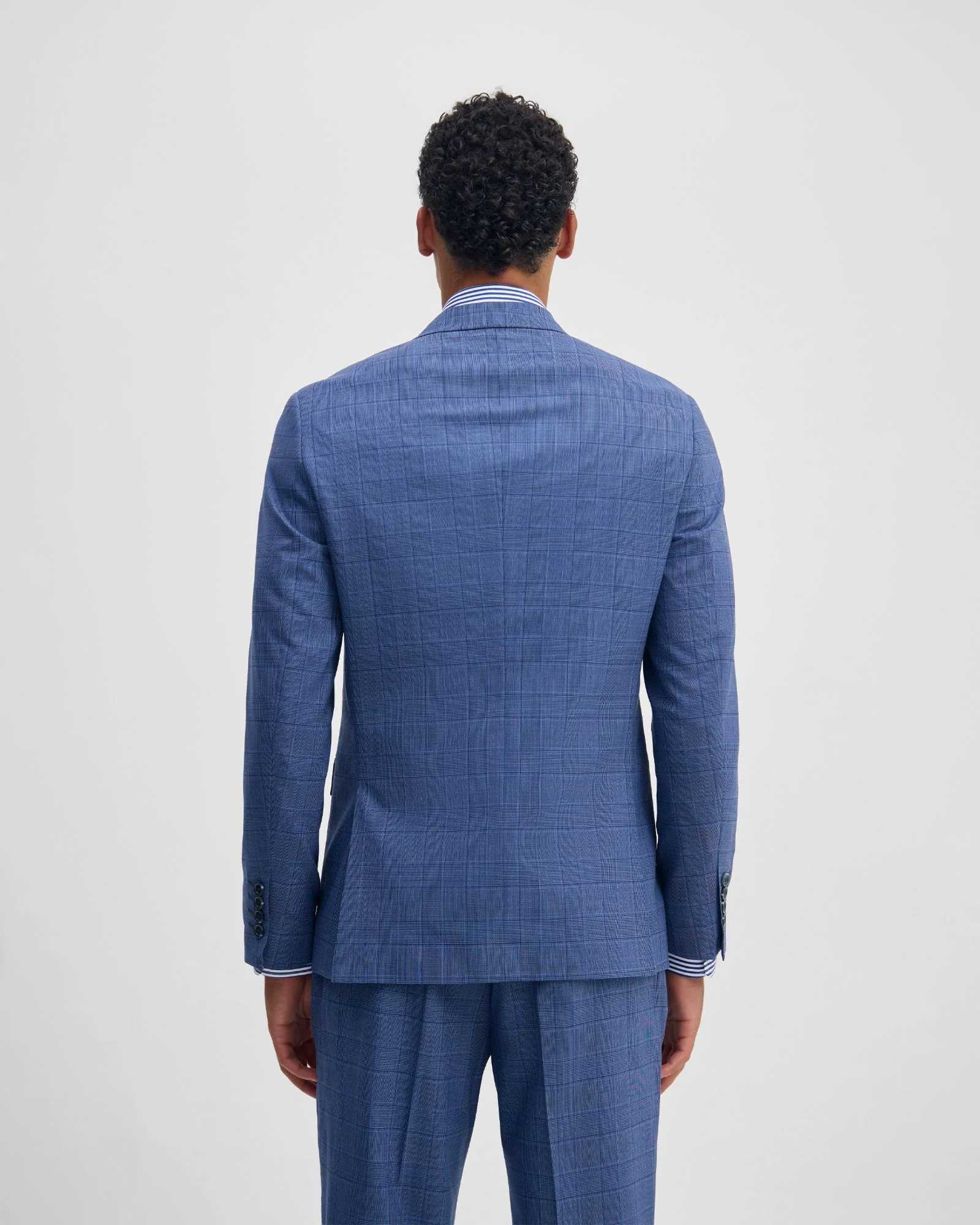 Byron Checked Suit Jacket - Image 4