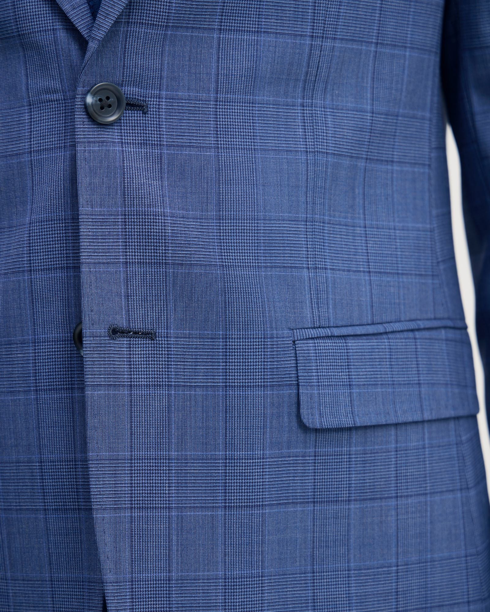 Byron Checked Suit Jacket - Image 7