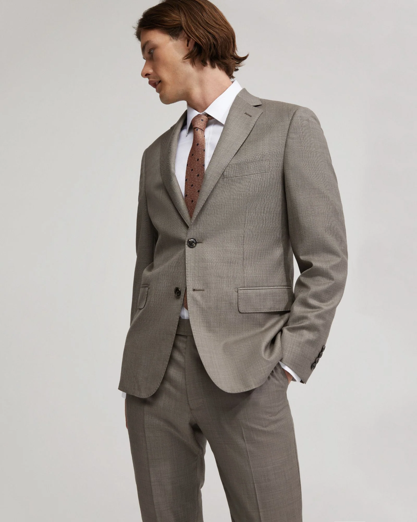 Byron Luxury Half Cnvs Wool Suit Jacket - Image 4