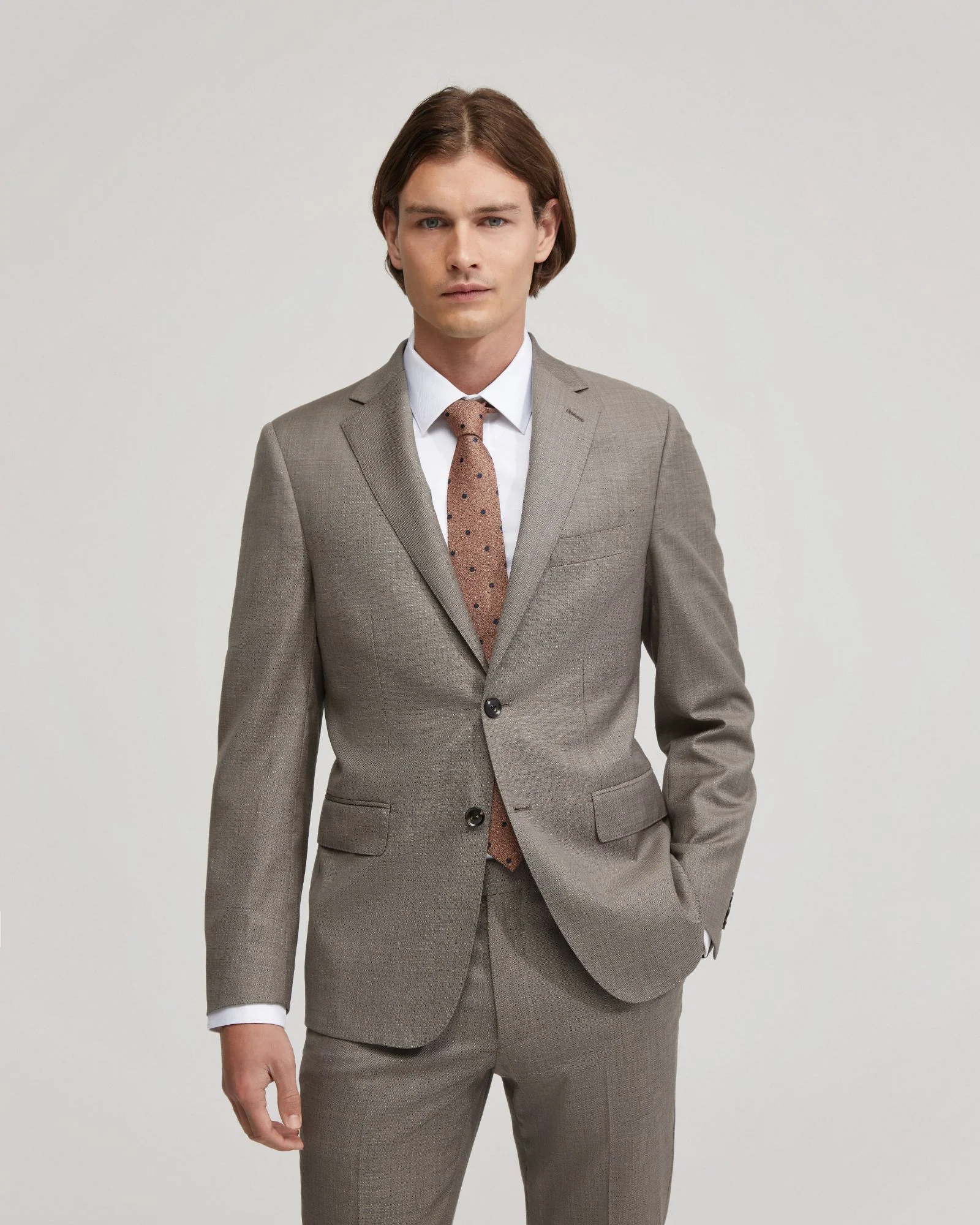 Byron Luxury Half Cnvs Wool Suit Jacket - Image 5