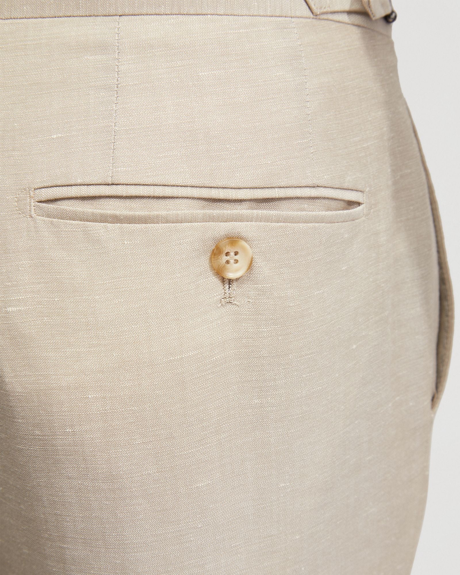 Byron Wool Linen Cuffed Suit Trousers - Image 6