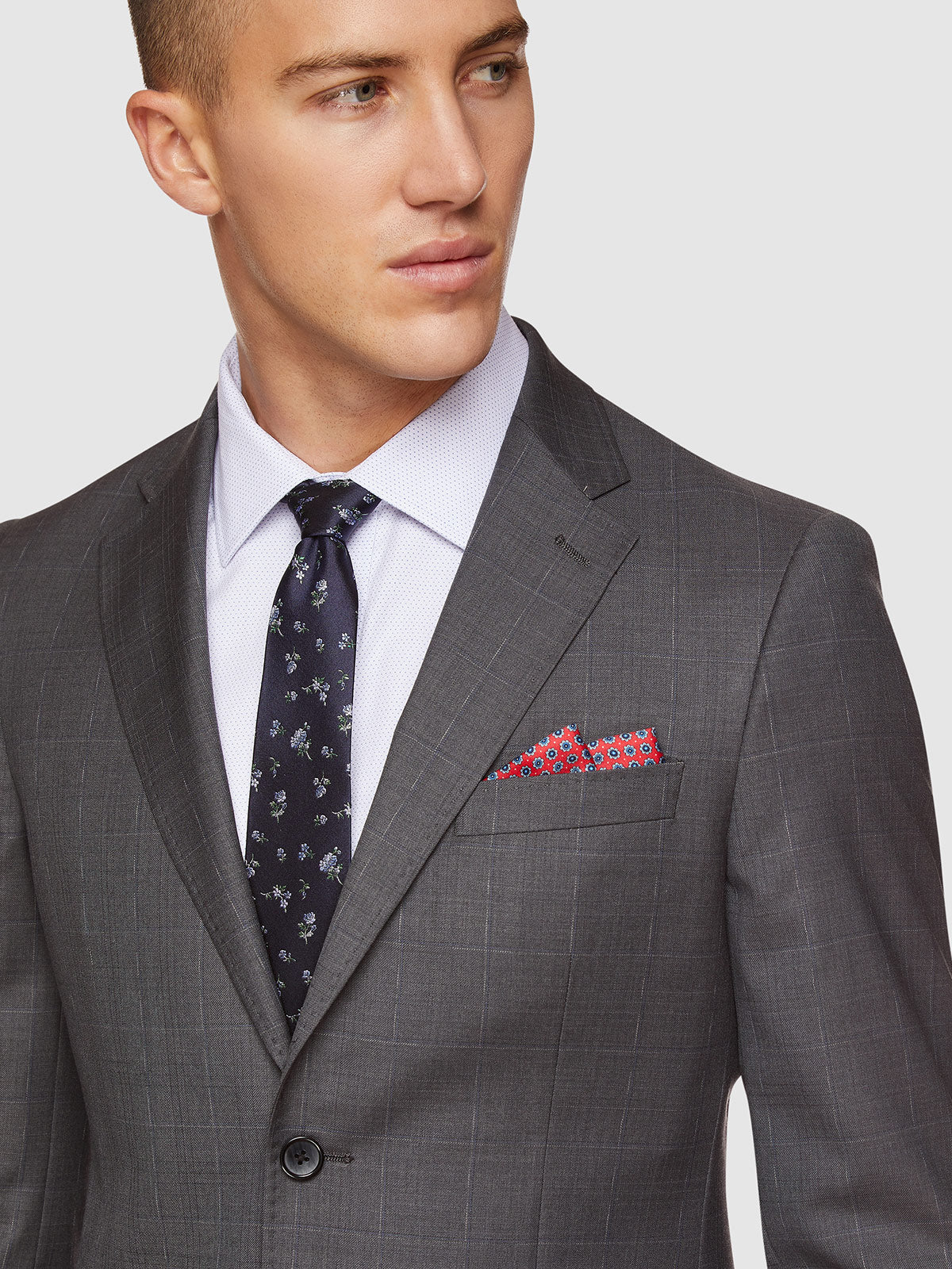 Byron Wool Stretch Checked Jacket - Image 9