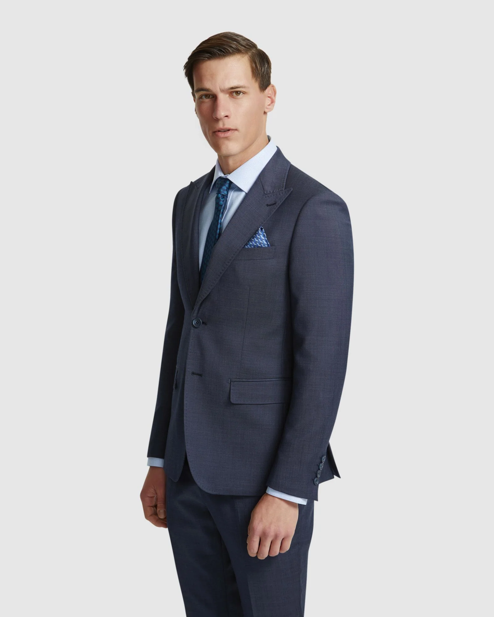 Byron Wool Suit Jacket With Peak Lapel - Image 2