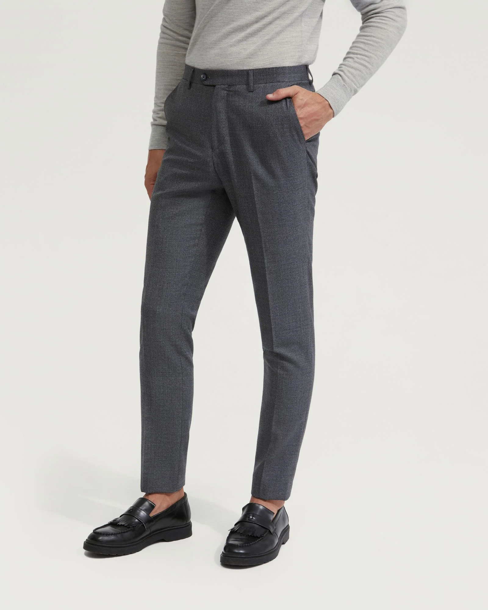 Byron Wool Suit Trousers - Image 2