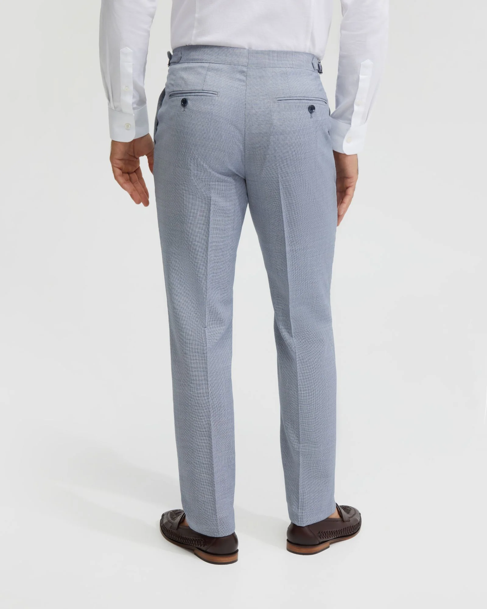 Byron Wool Suit Trousers With Side Tab - Image 3