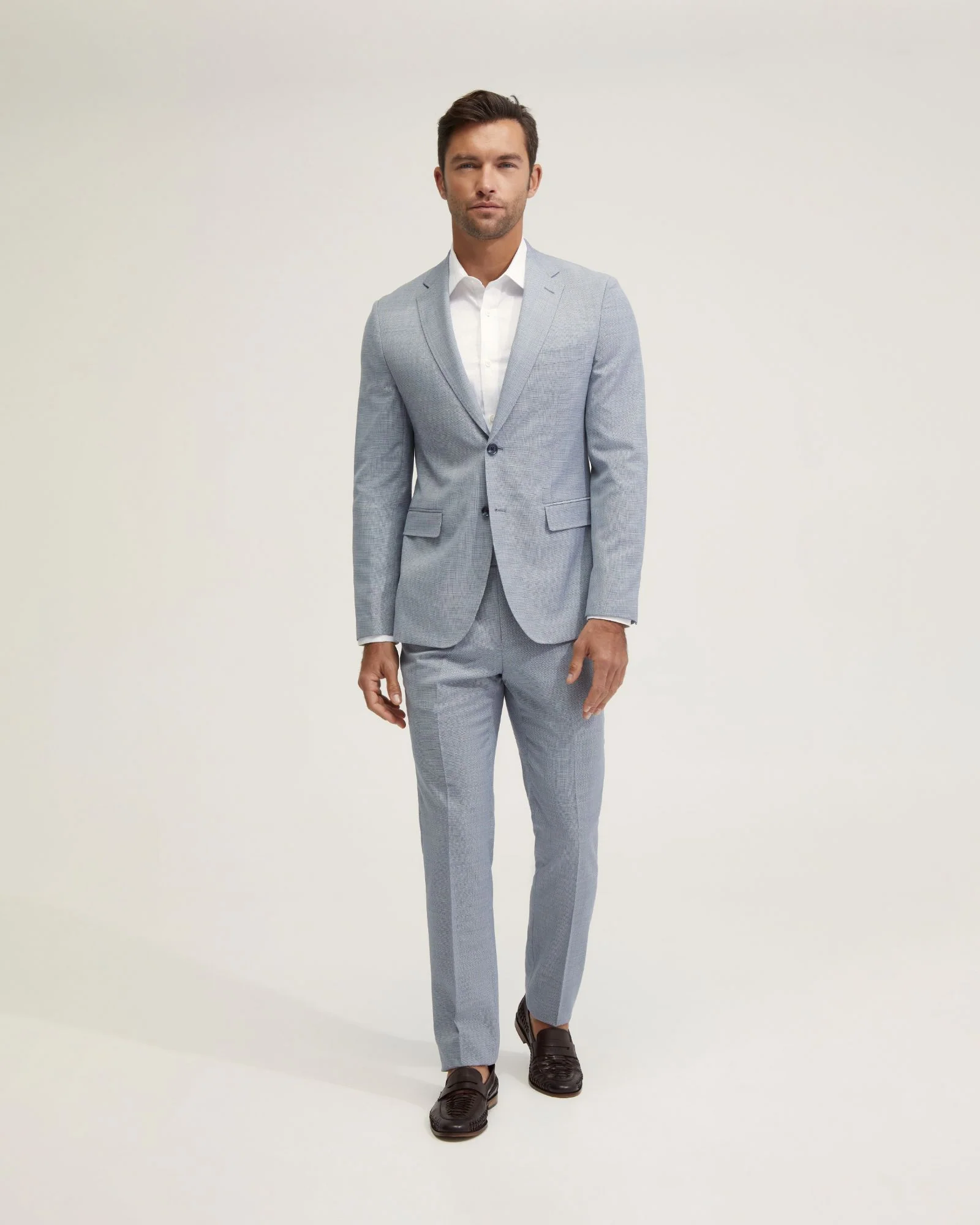 Byron Wool Suit Trousers With Side Tab - Image 5