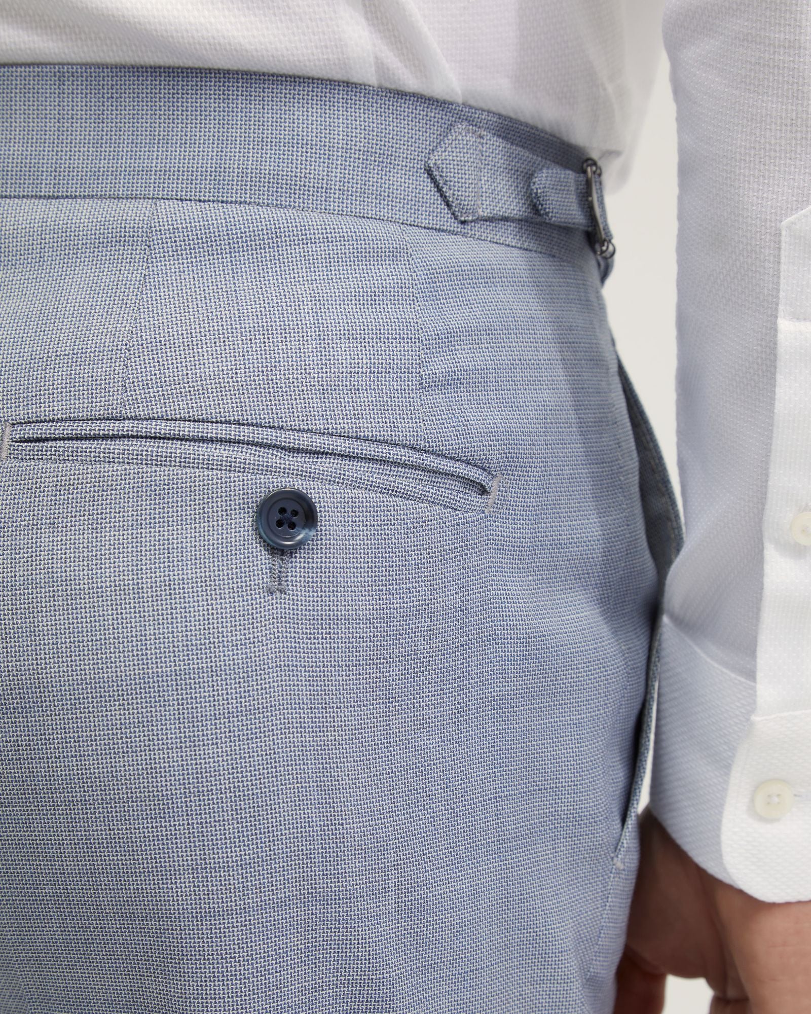 Byron Wool Suit Trousers With Side Tab - Image 6