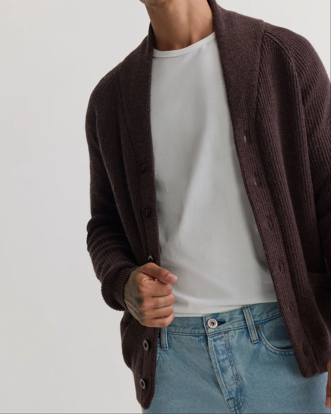 Caleb Wool Cardigan - Image 4