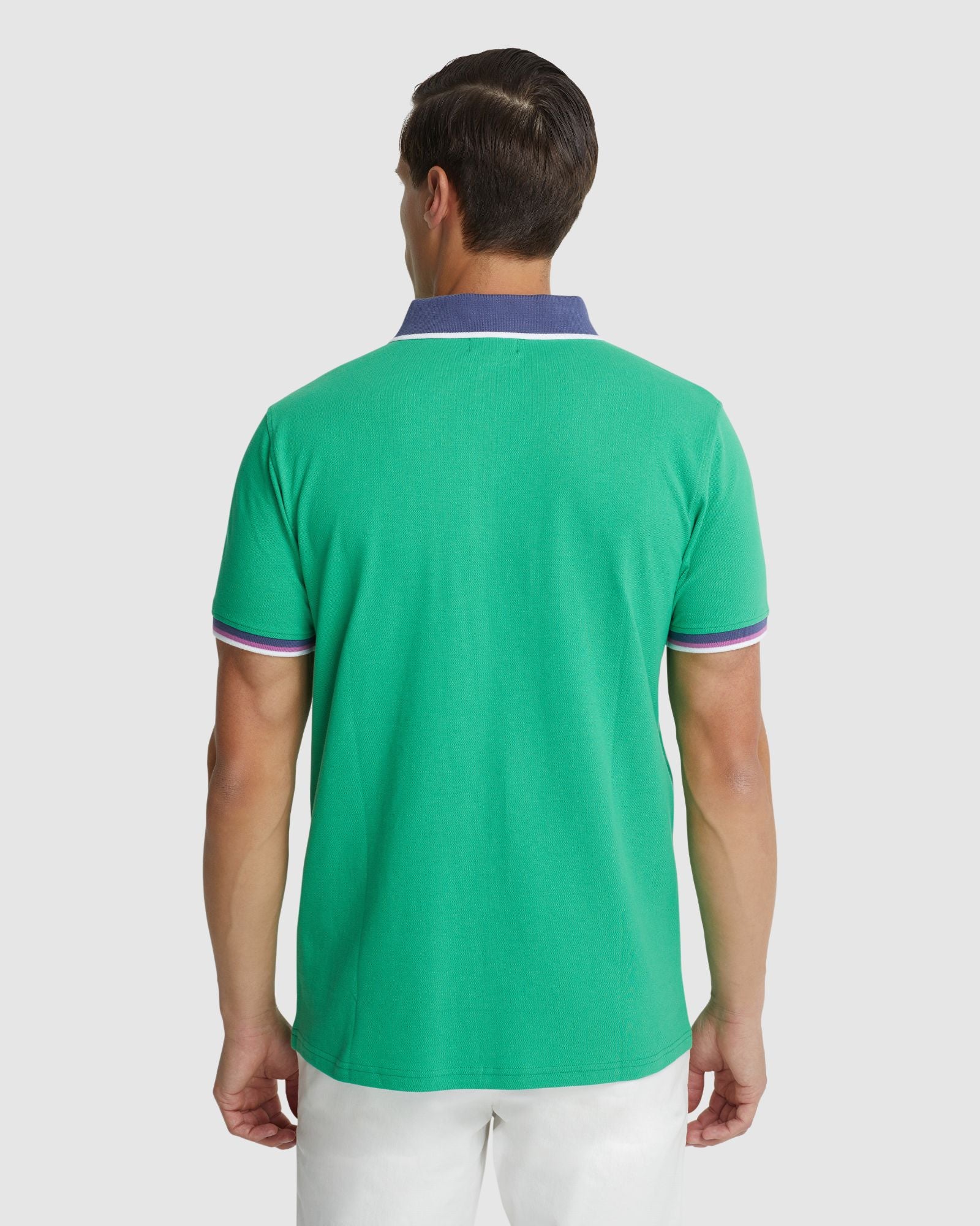 Cam Contrast Collar Pique Polo - Image 10