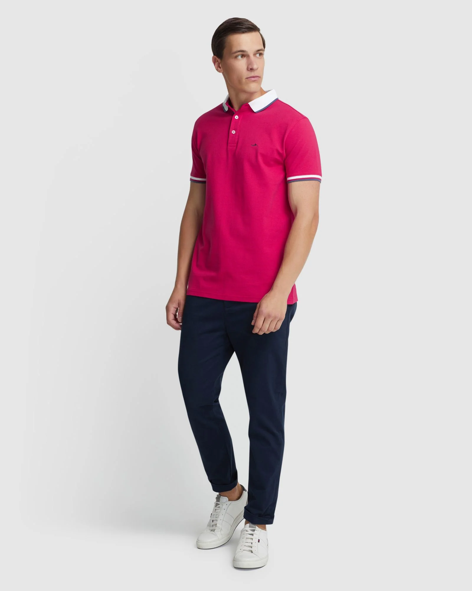 Cam Contrast Collar Pique Polo - Image 14