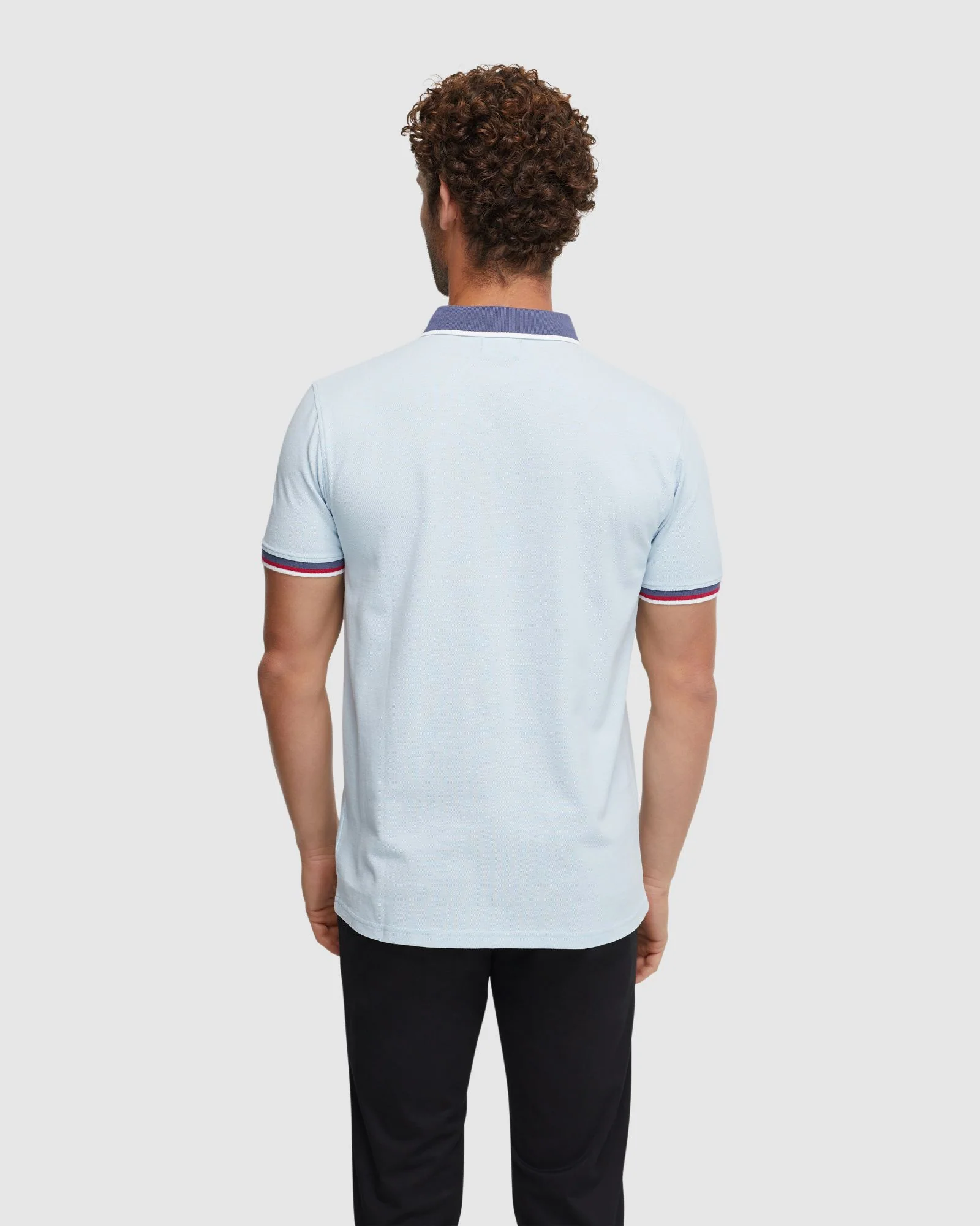 Cam Contrast Collar Pique Polo - Image 3