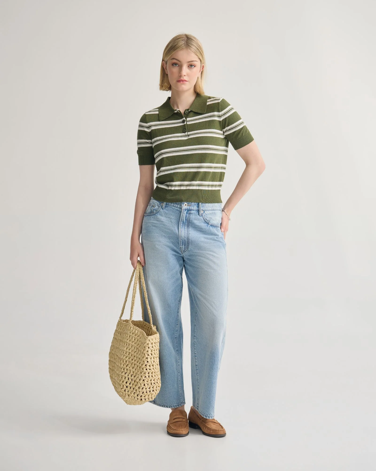 Camille Knitted Polo Striped - Image 7