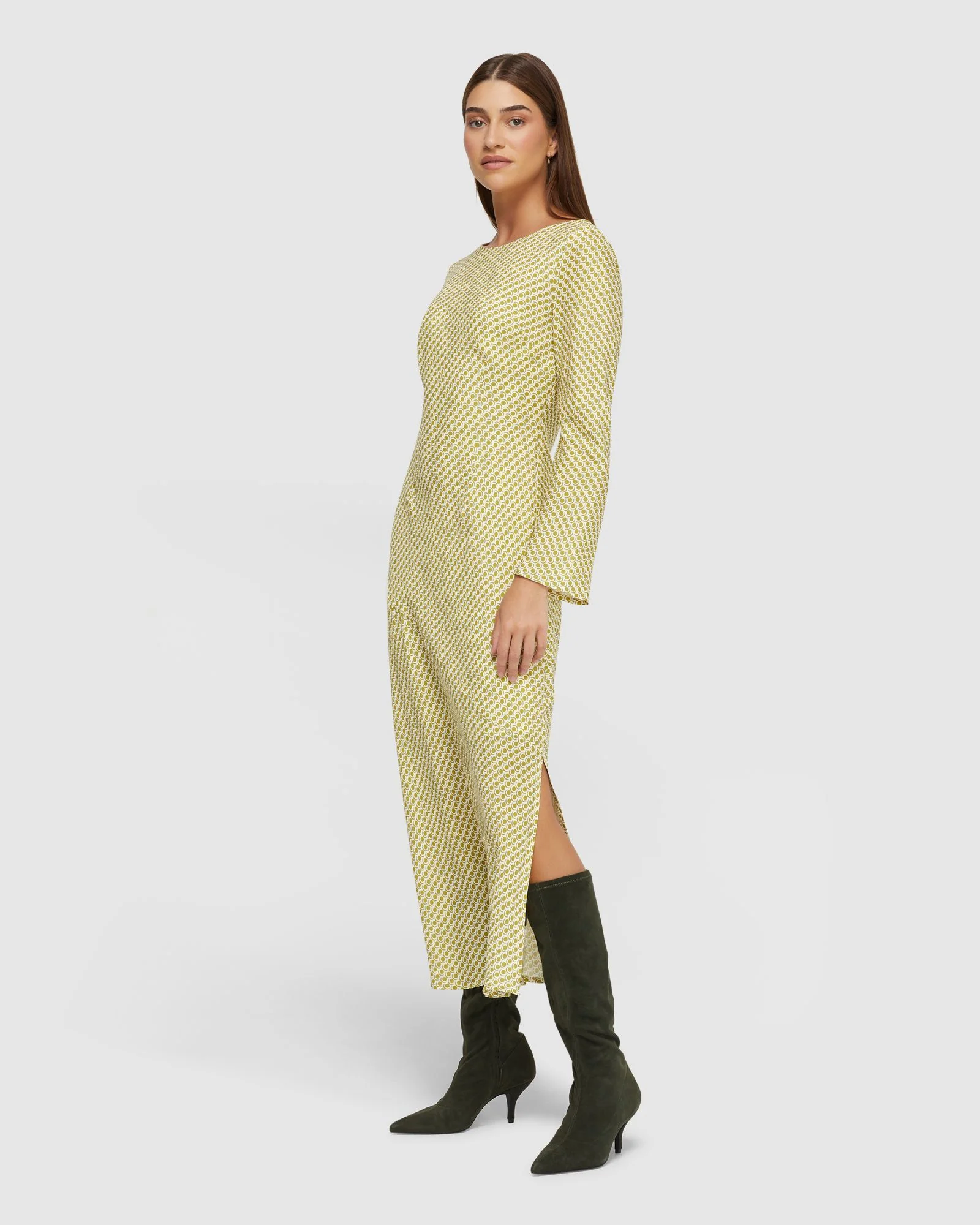 Camille Spot Print Dress - Image 2
