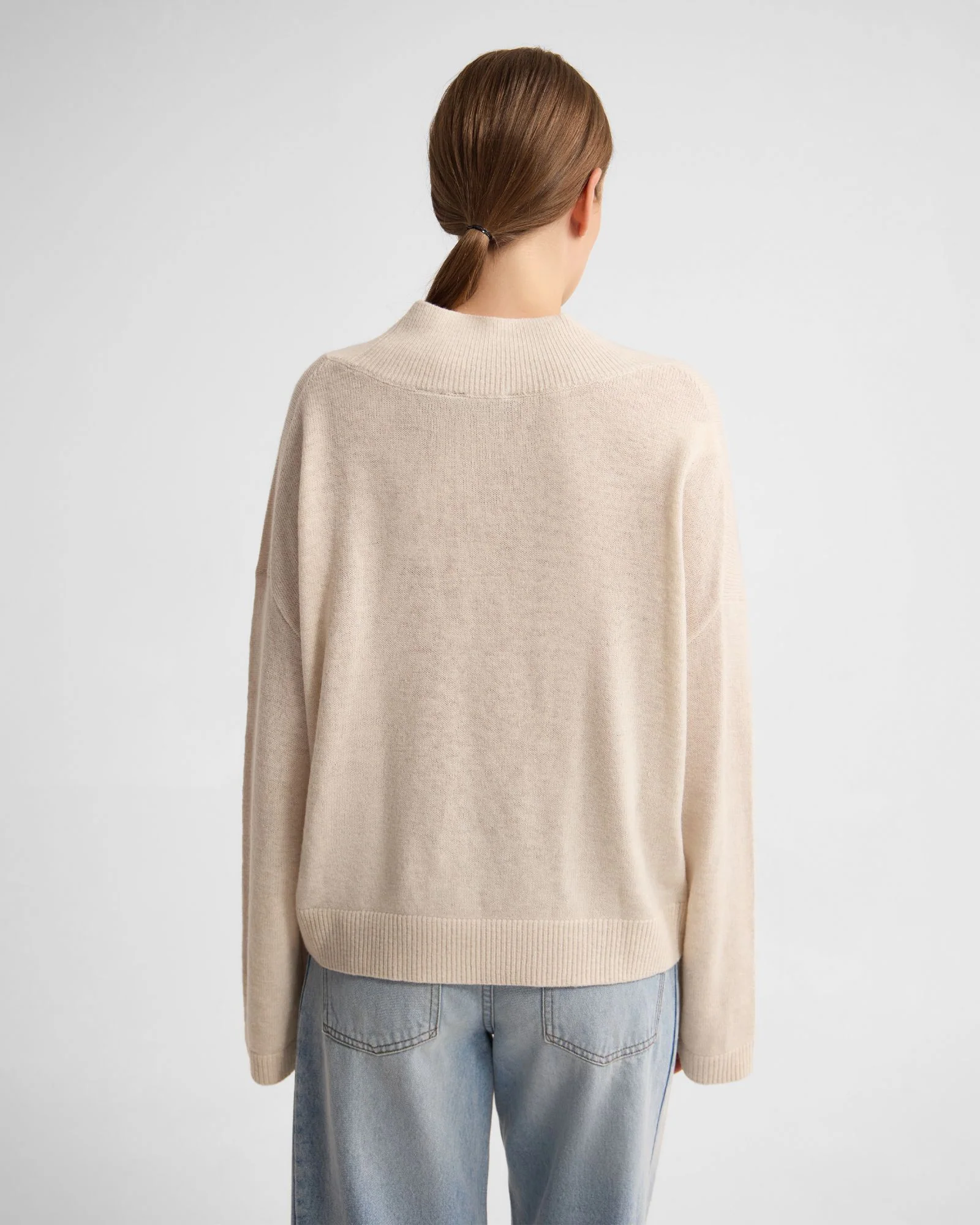 Camille V-Neck Wool Blend Knit - Image 11