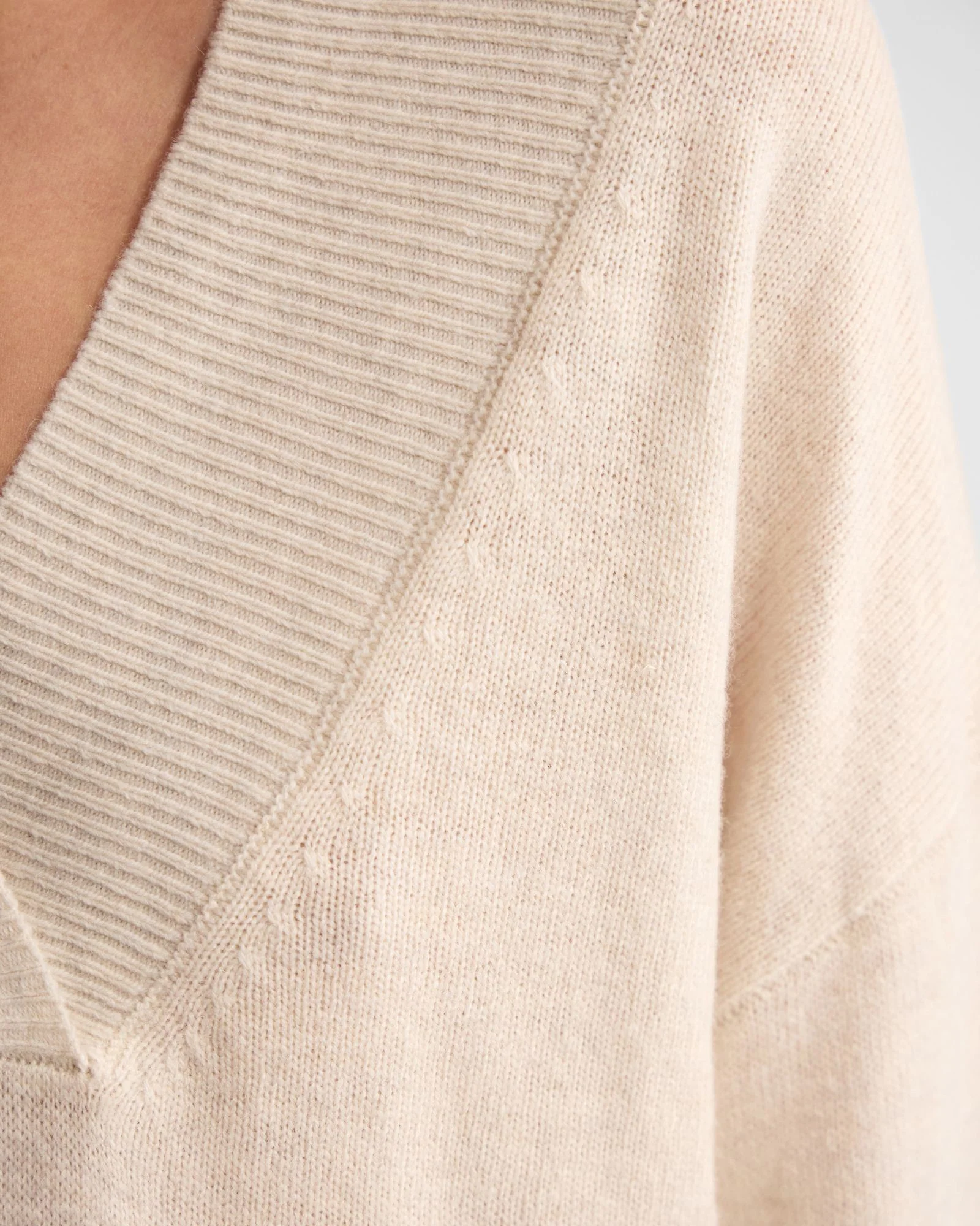 Camille V-Neck Wool Blend Knit - Image 14
