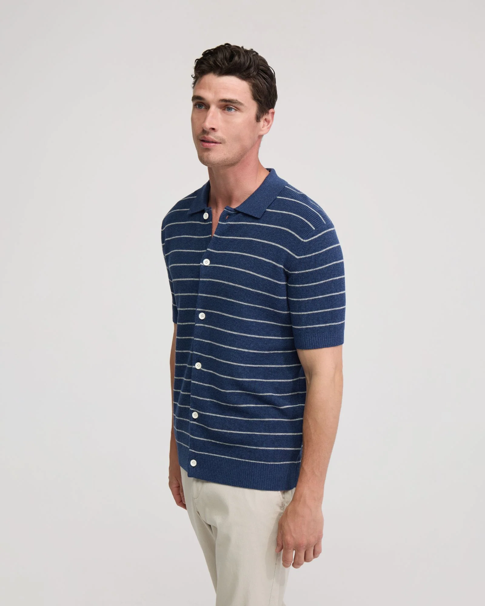 Carlos Stripe Knitted Shirt - Image 4