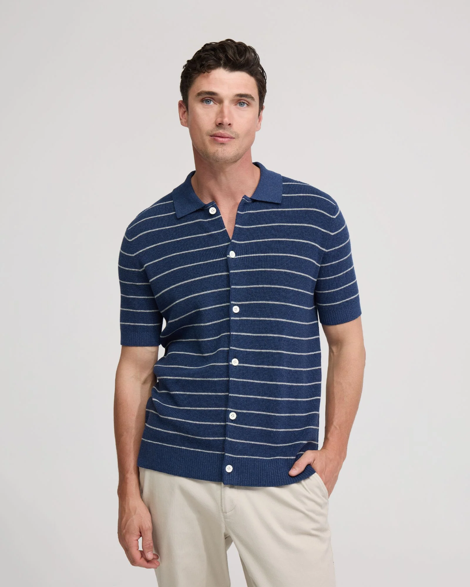 Carlos Stripe Knitted Shirt - Image 5